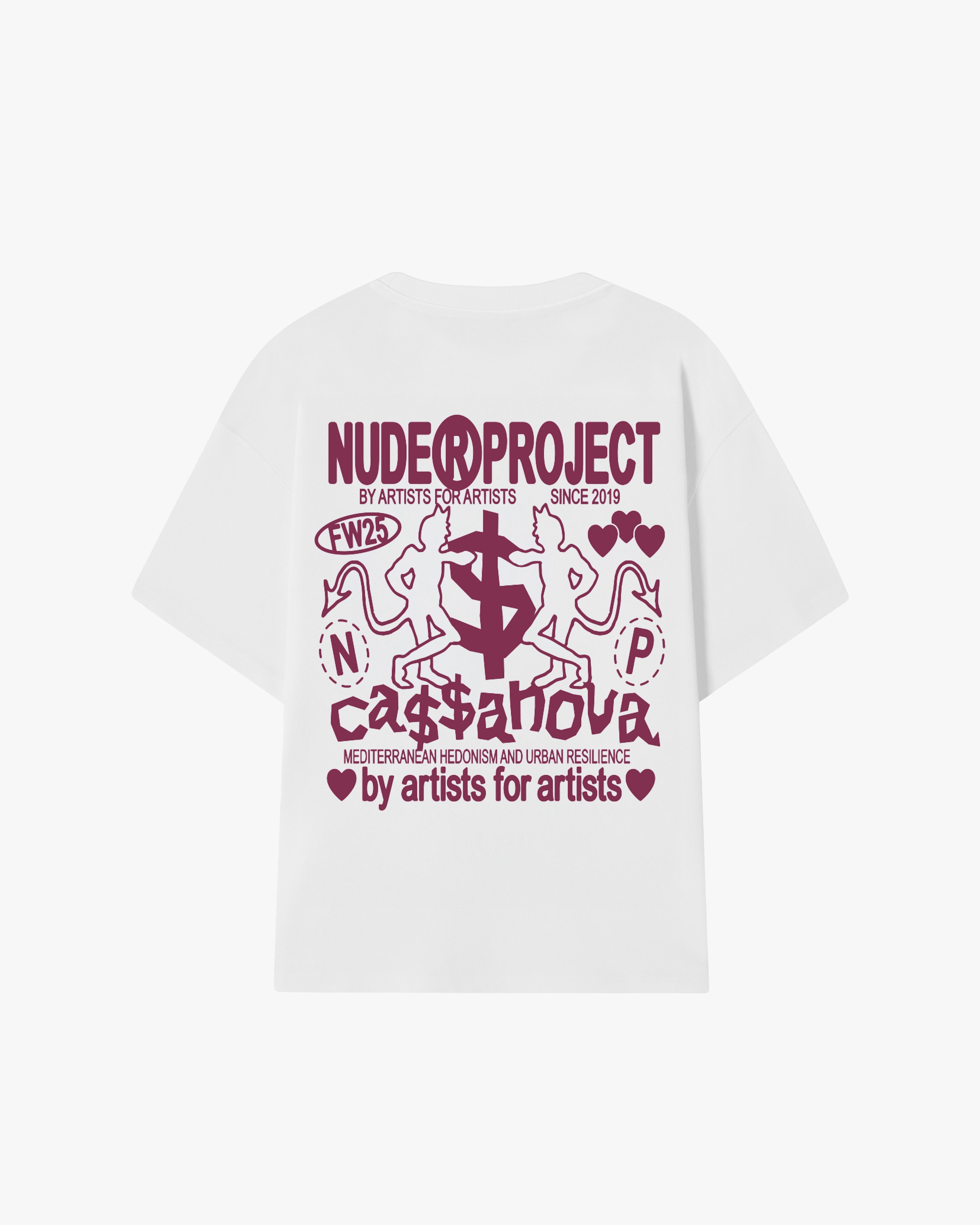 Cassanova Tee White Nude Project México Oficial Nude Project Mexico