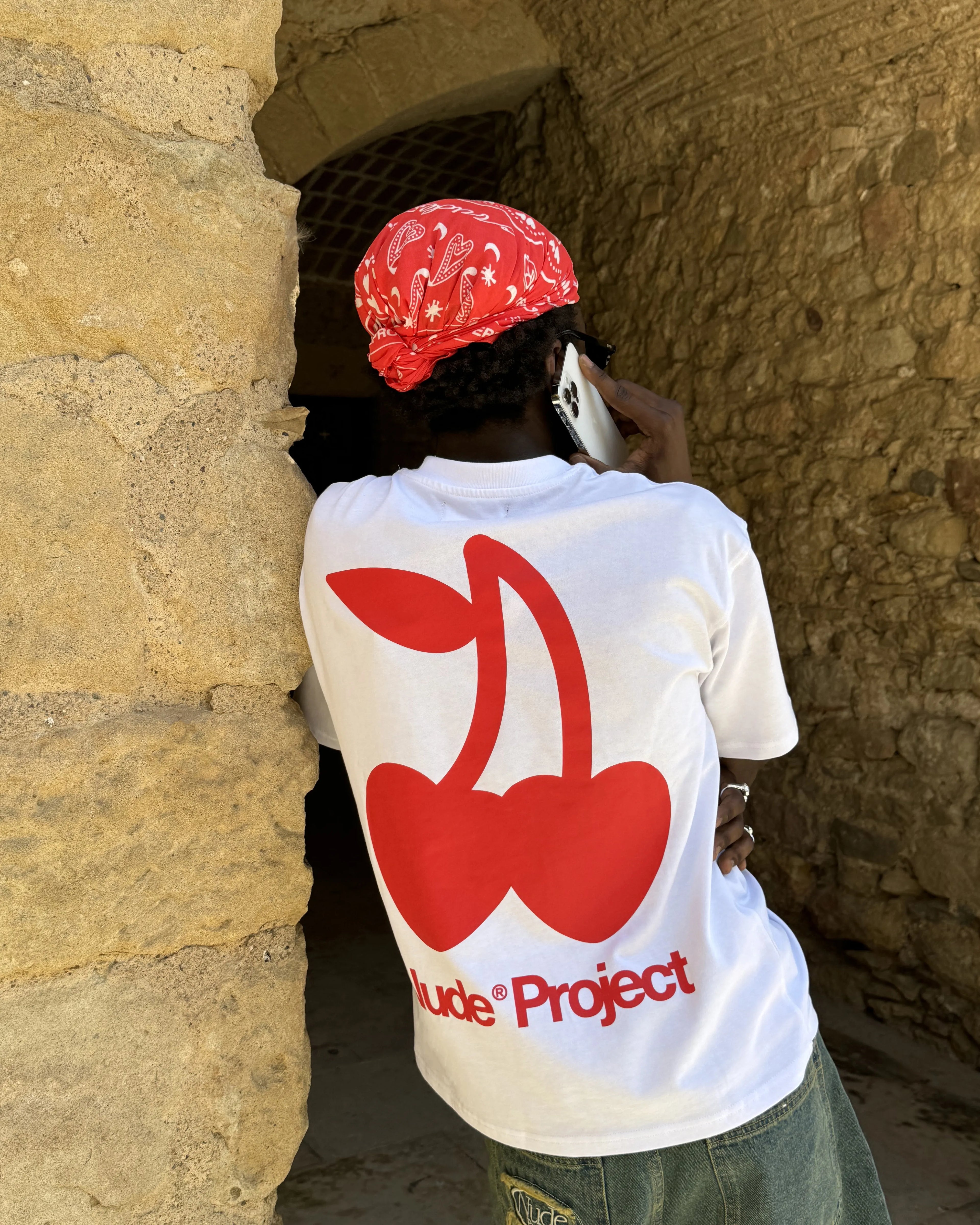 Cherry Logo Tee White Nude Project México Oficial Nude Project Mexico