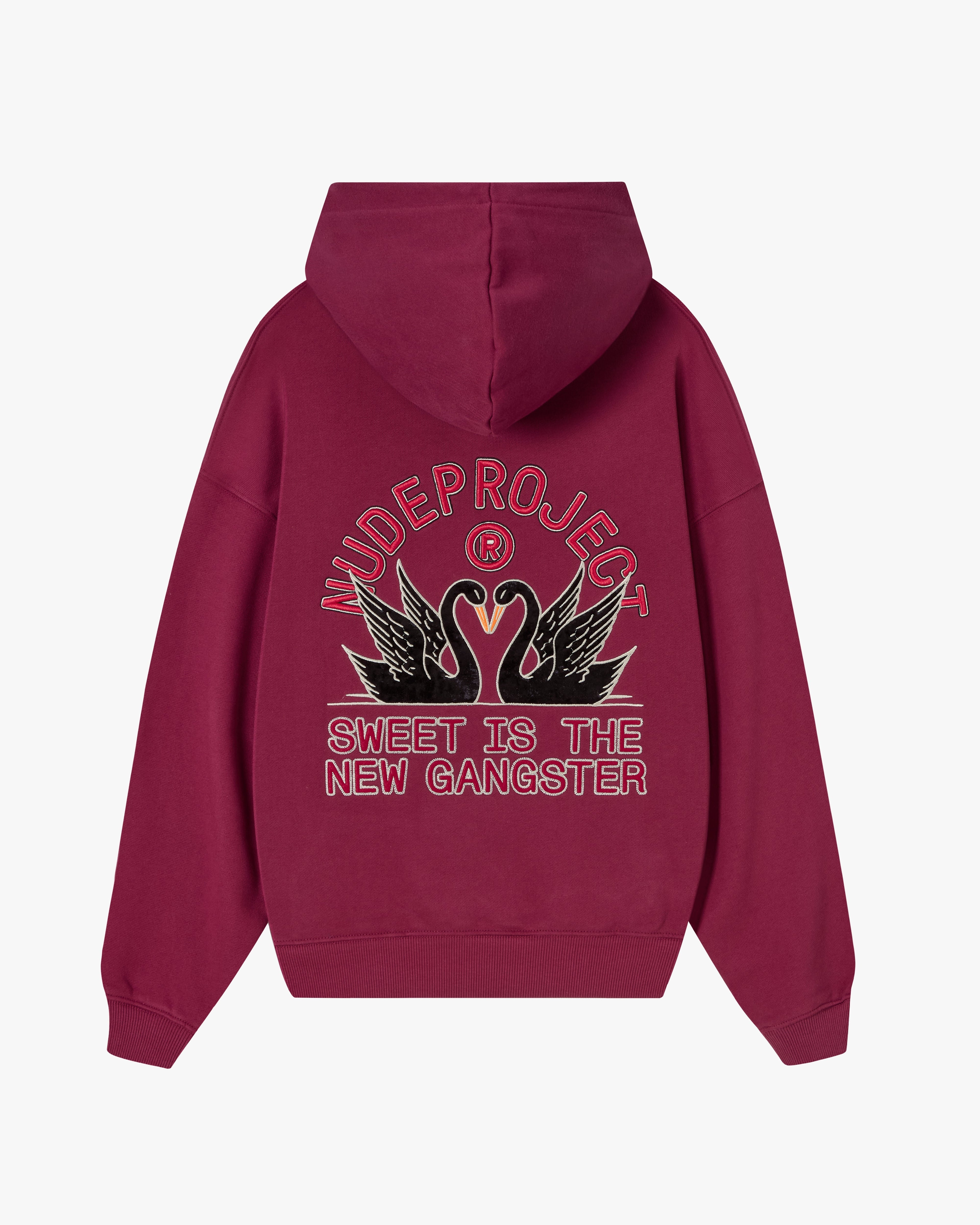 Swans Hoodie Burgundy
