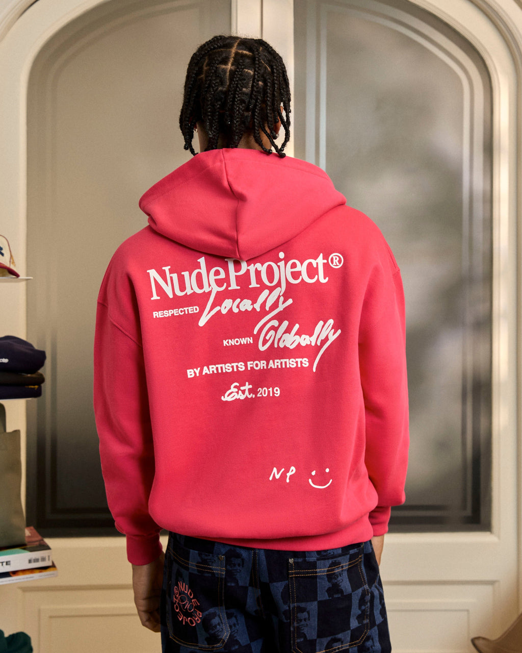 Global Soon Zip-Up Hoodie Raspberry Nude Project México Oficial Nude Project Mexico