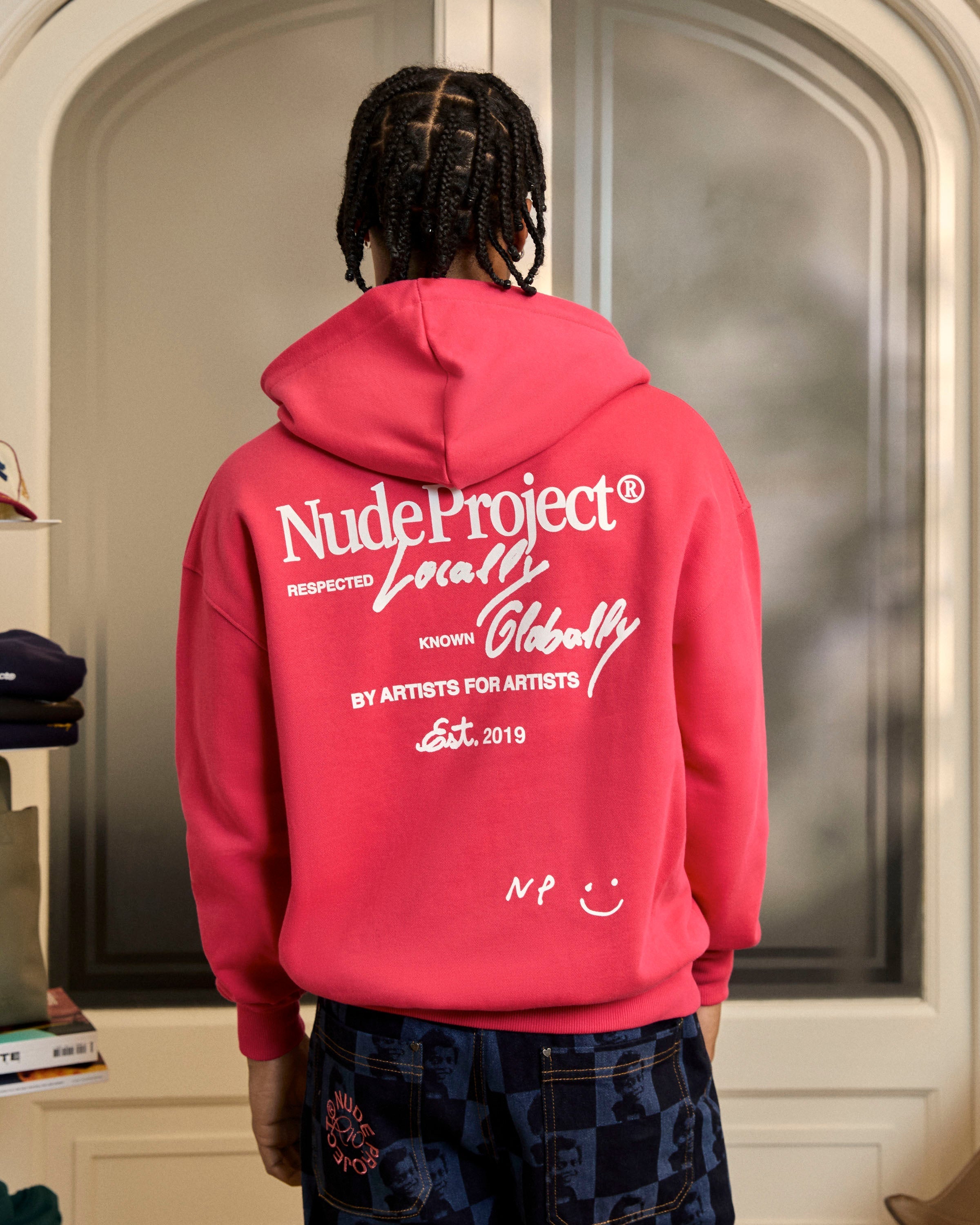 Global Soon Zip-Up Hoodie Raspberry Nude Project México Oficial Nude Project Mexico