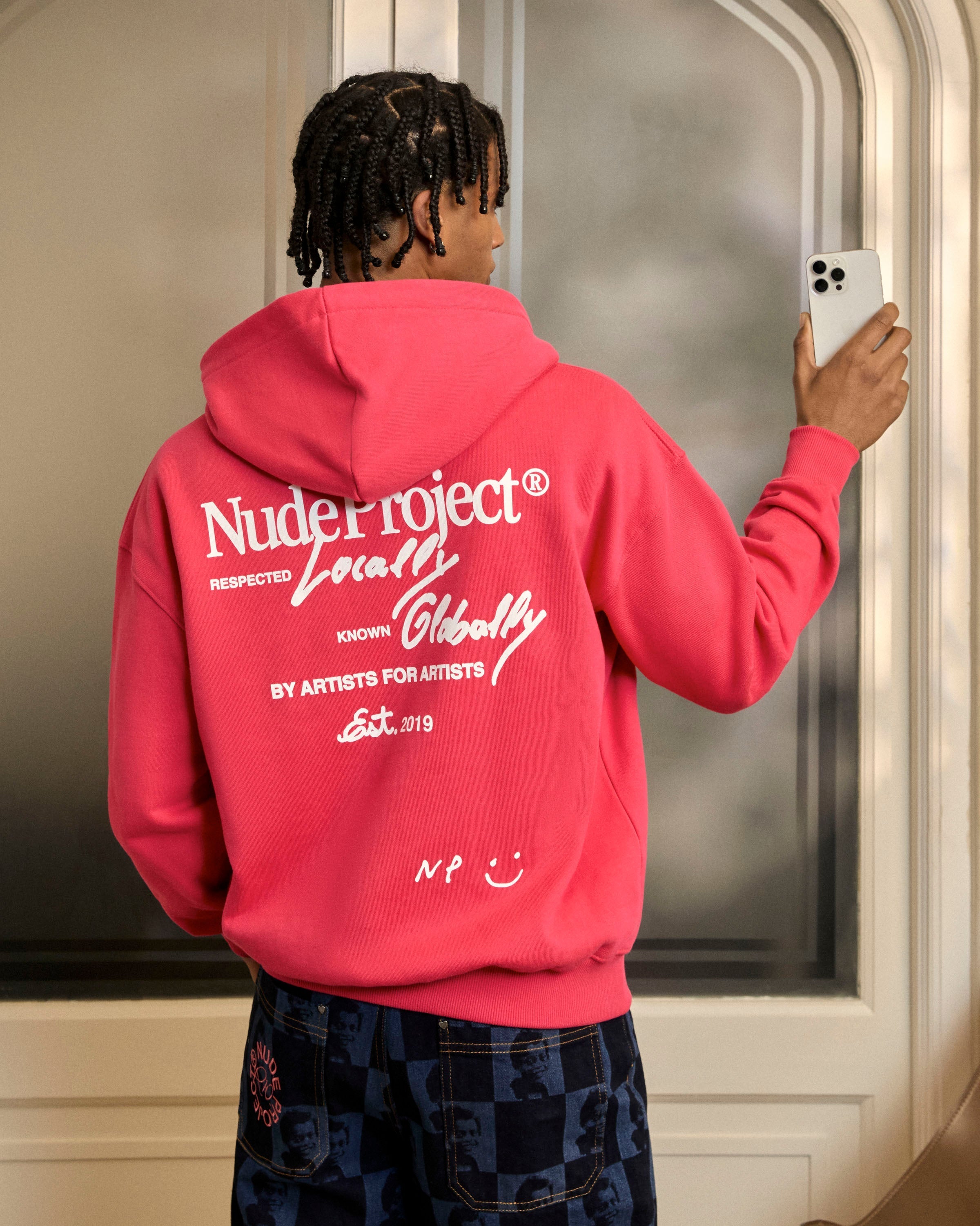 Global Soon Zip-Up Hoodie Raspberry Nude Project México Oficial Nude Project Mexico