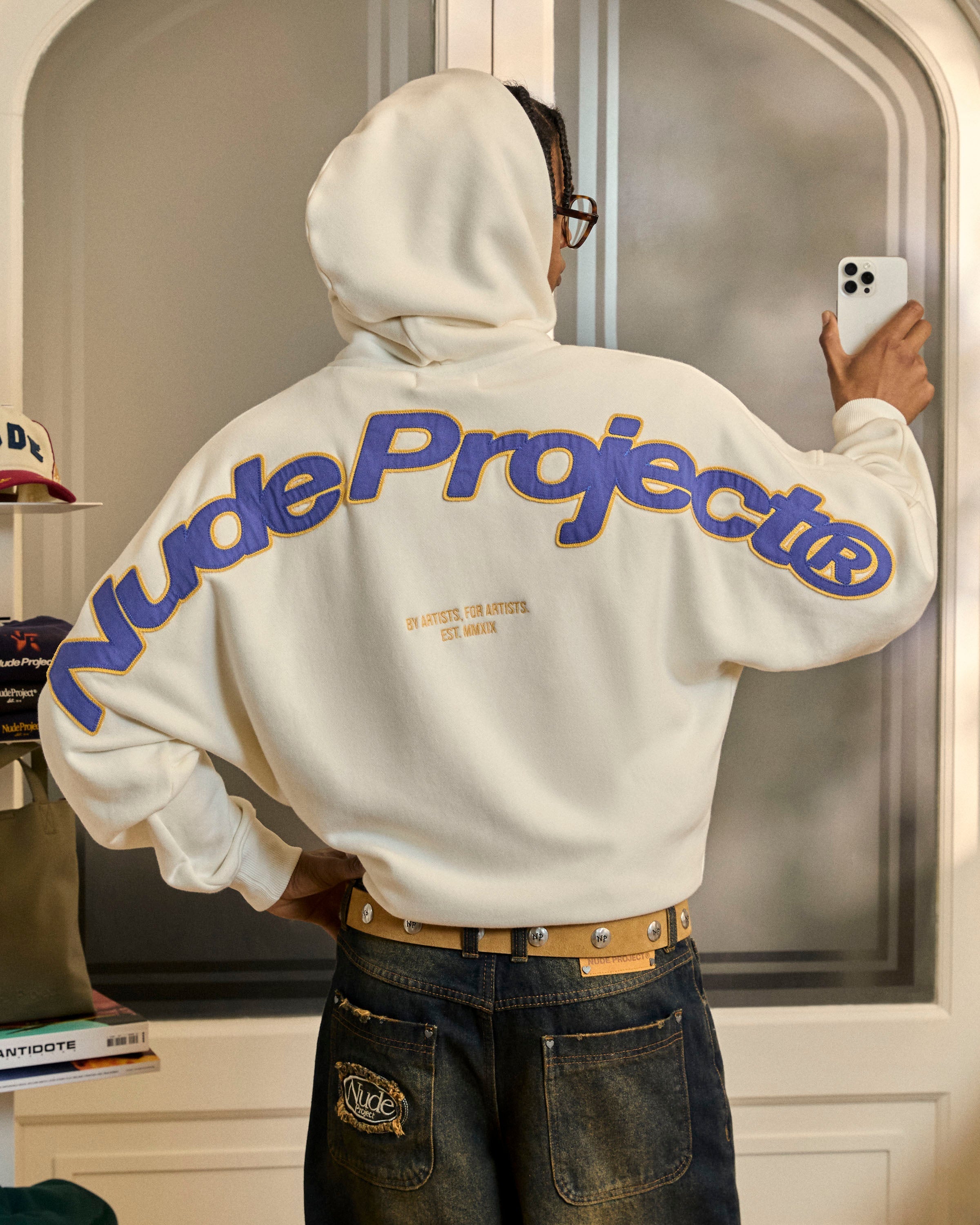 Beast Zip-Up Hoodie Marshmellow Nude Project México Oficial Nude Project Mexico