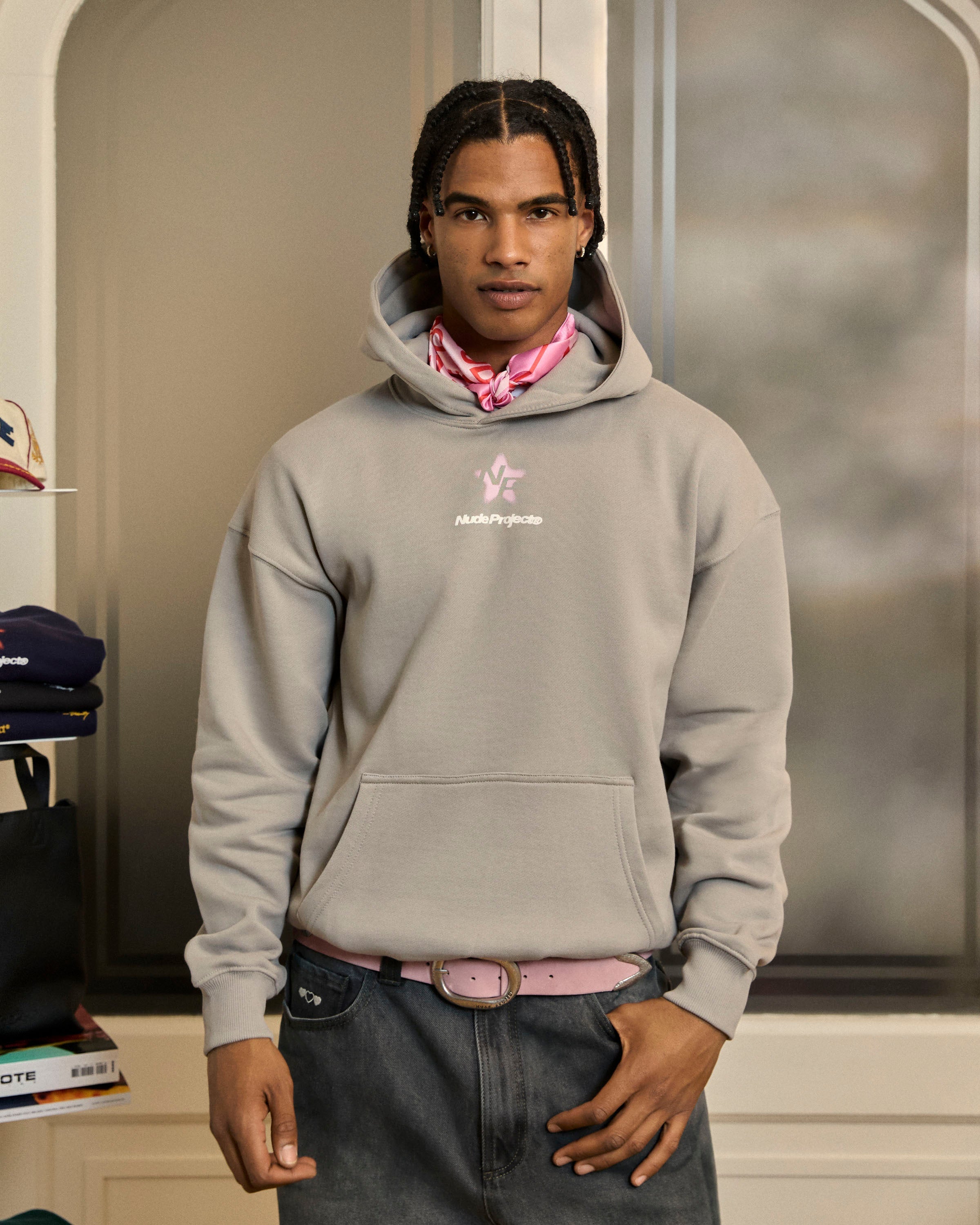 Seoul Hoodie Light Grey Nude Project México Oficial Nude Project Mexico