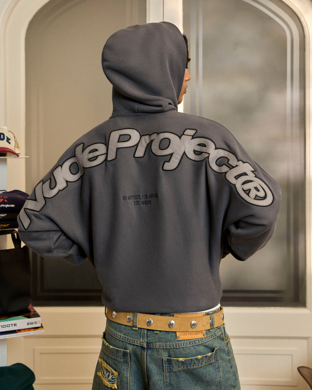 Beast Zip-Up Hoodie Ash Nude Project México Oficial Nude Project Mexico