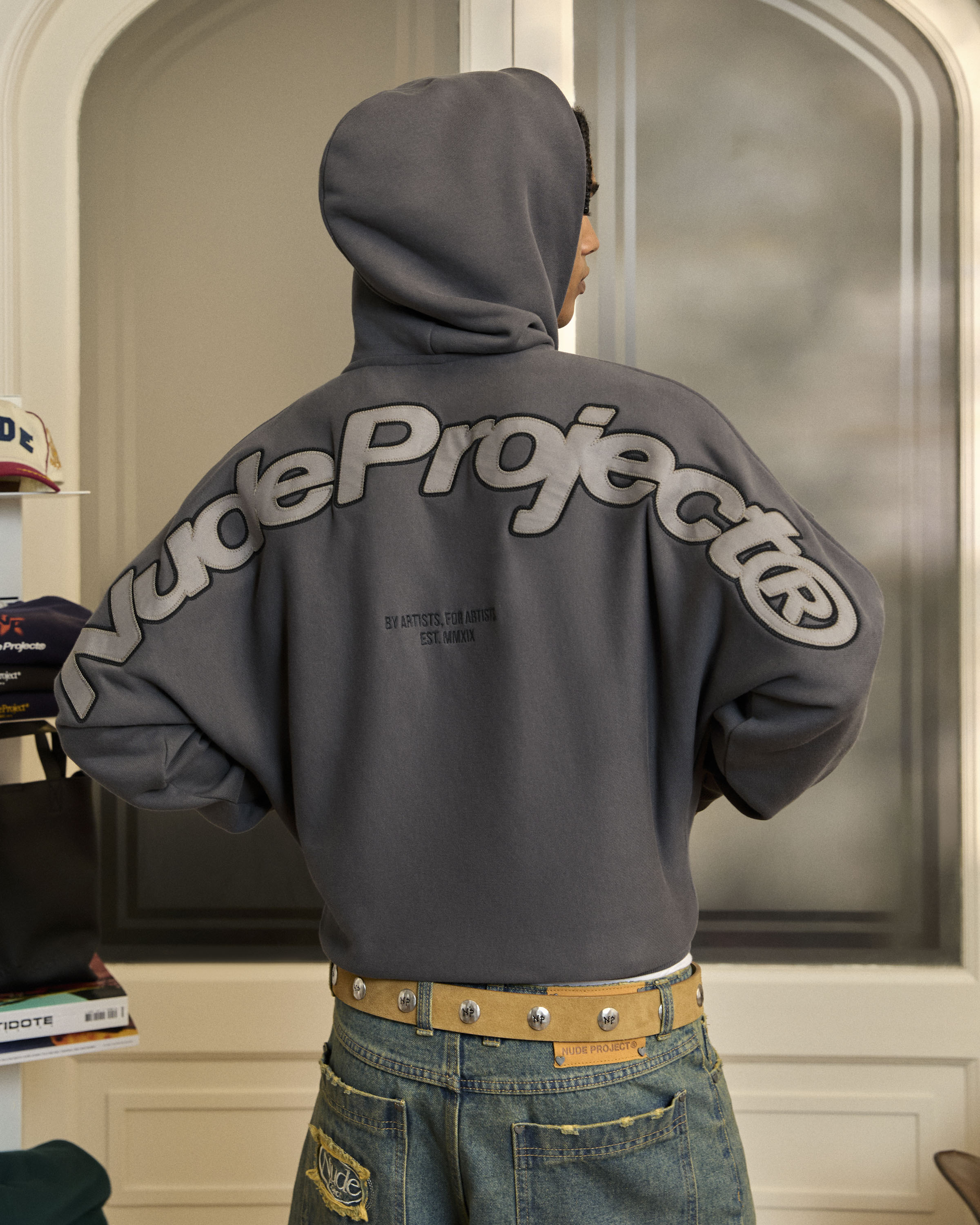 Beast Zip-Up Hoodie Ash Nude Project México Oficial Nude Project Mexico