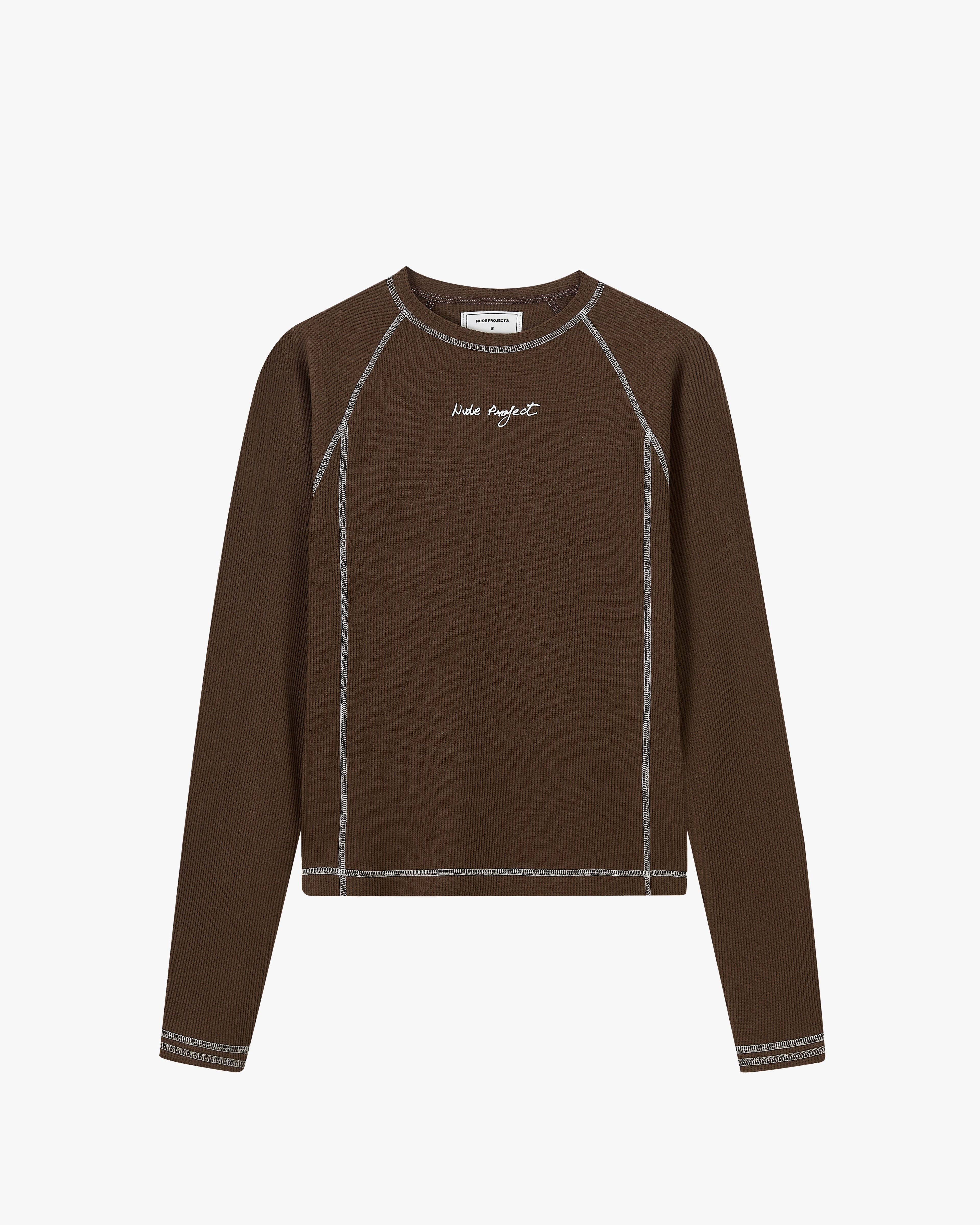 Waffle Long-Sleeve Tee 2 Pack Cocoa/Navy Nude Project México Oficial Nude Project Mexico