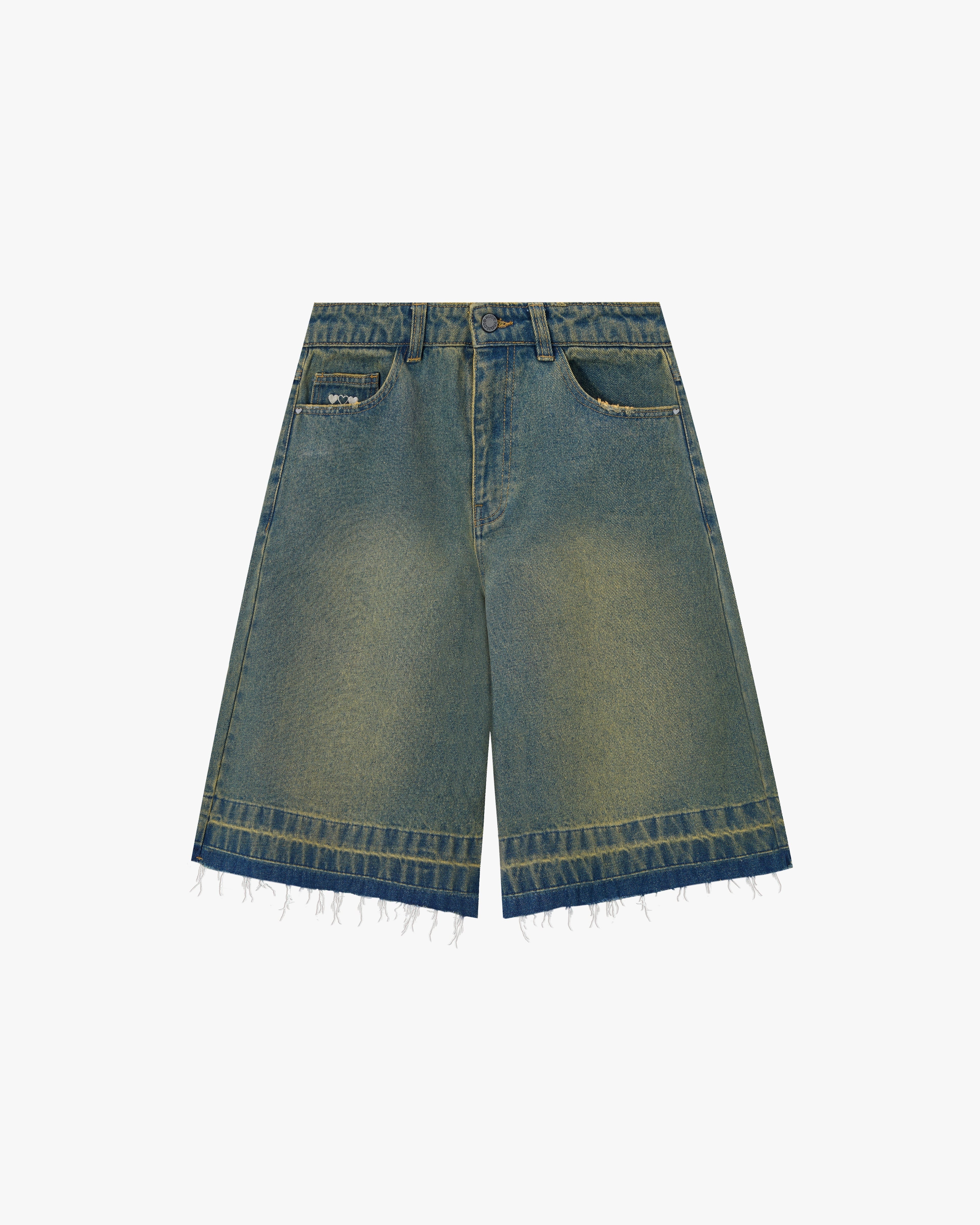 Old Baggy Denim Shorts Indigo