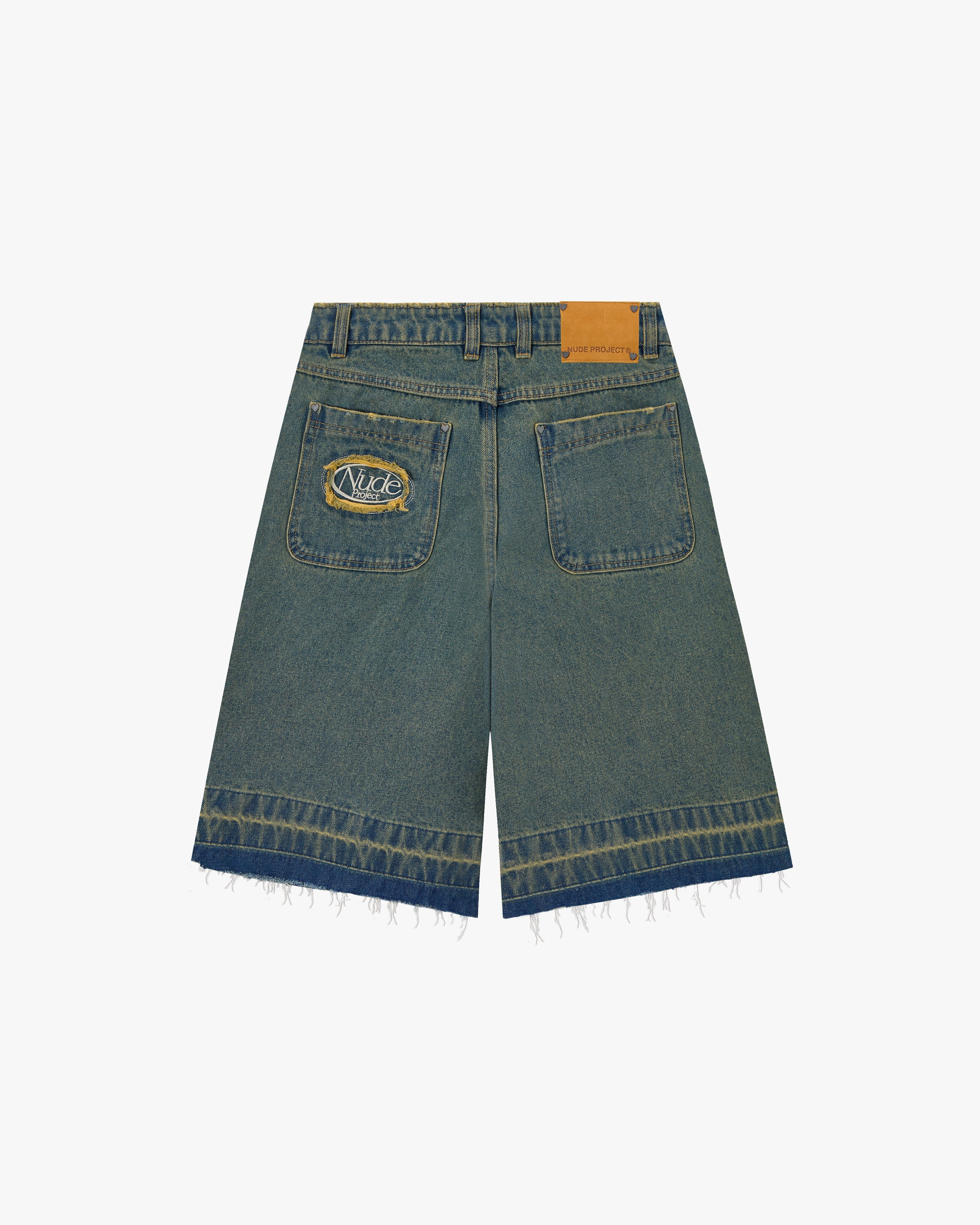 Old Baggy Denim Shorts Indigo