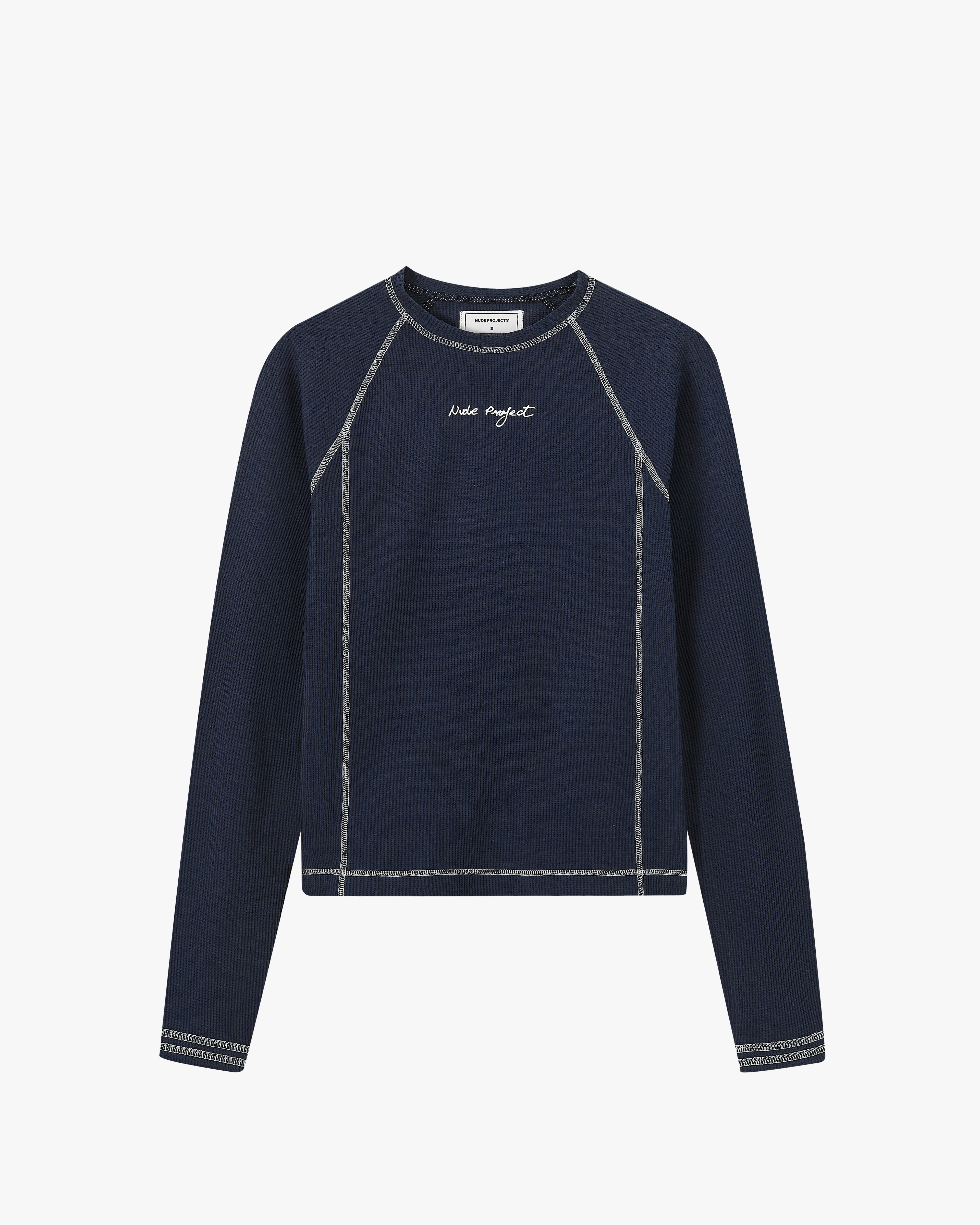 Waffle Long-Sleeve Tee 2 Pack Cocoa/Navy Nude Project México Oficial Nude Project Mexico