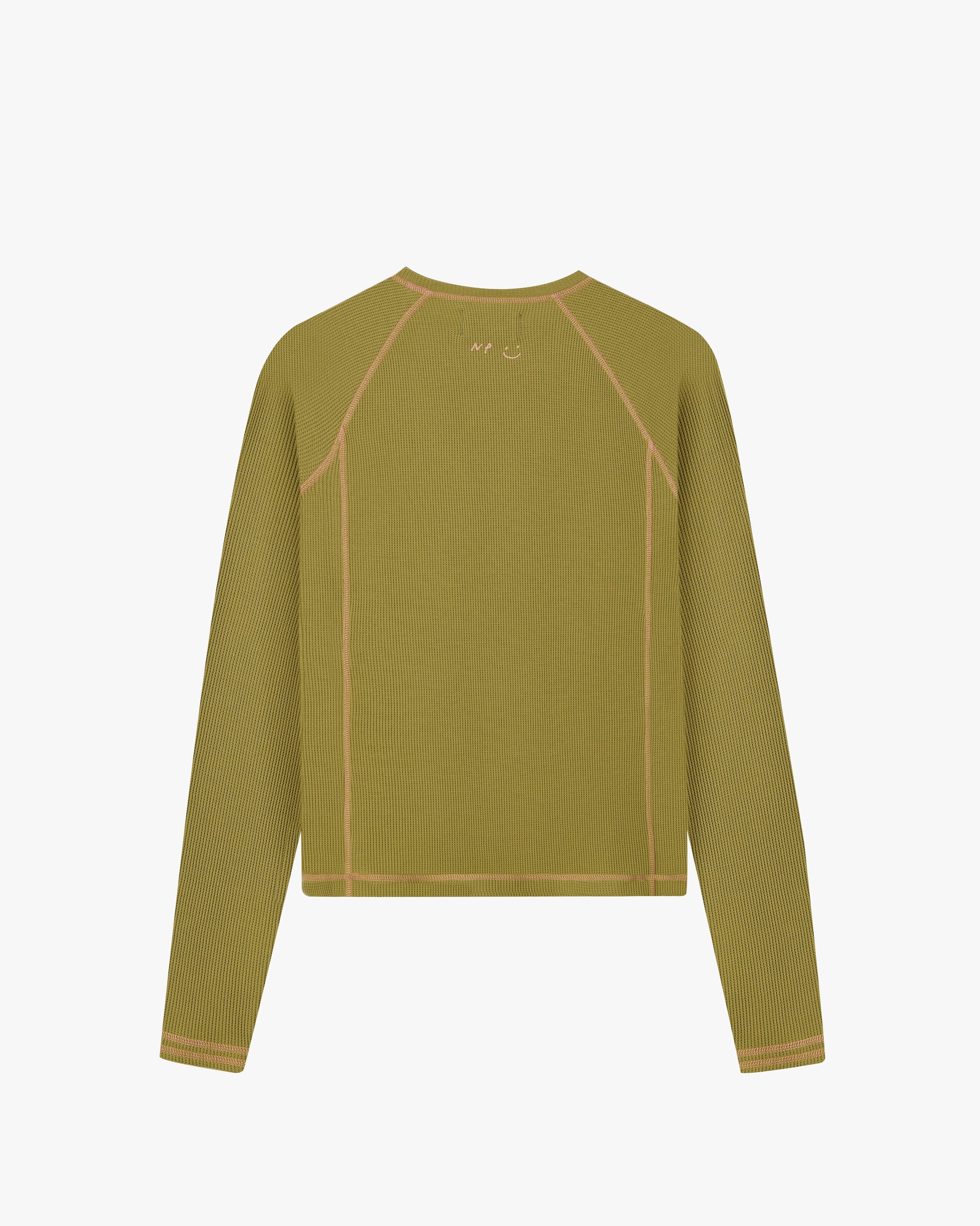 Waffle Long-Sleeve Tee 2 Pack Green/Blue Nude Project México Oficial Nude Project Mexico