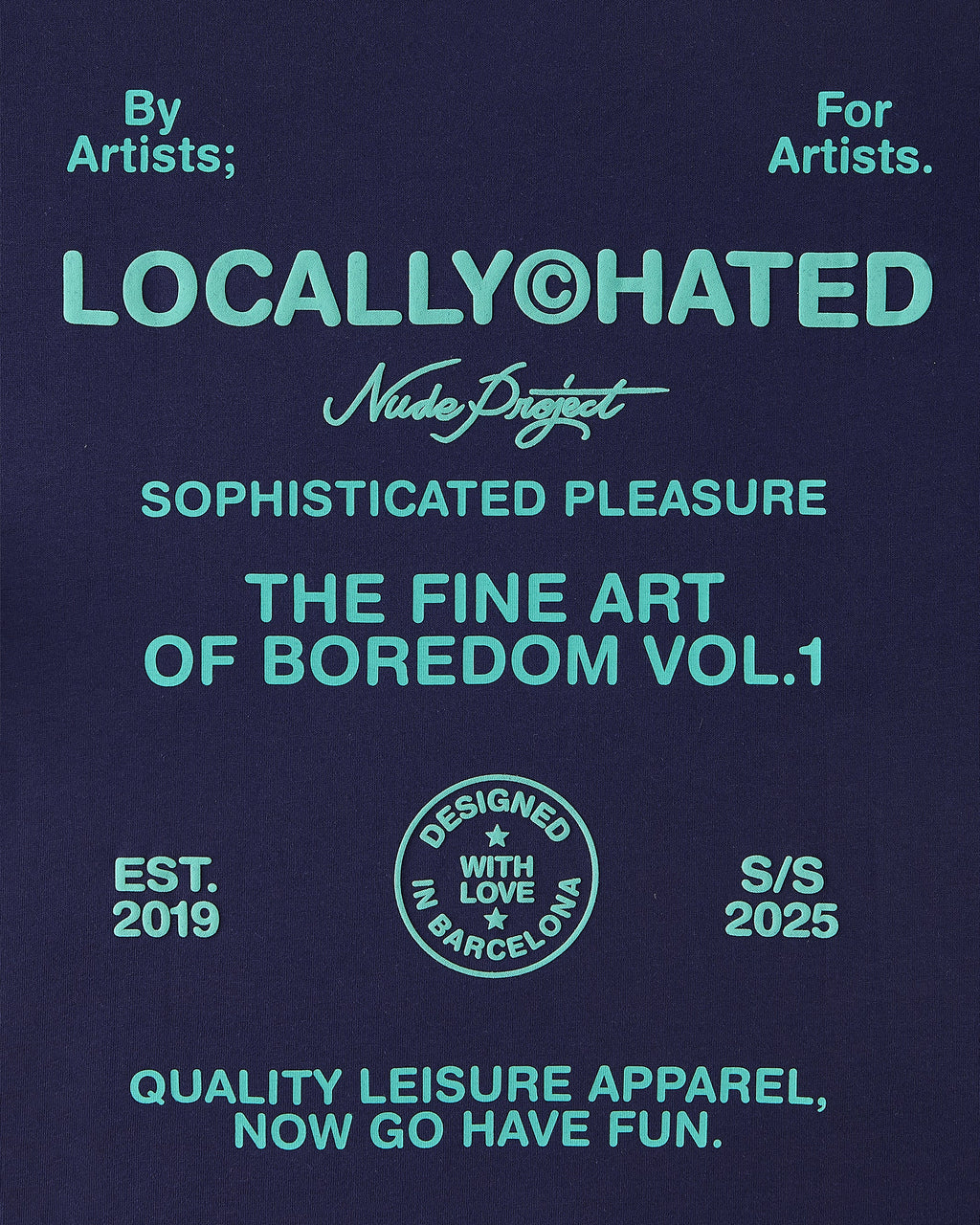 Fine Art Tee Navy Nude Project México Oficial Nude Project Mexico