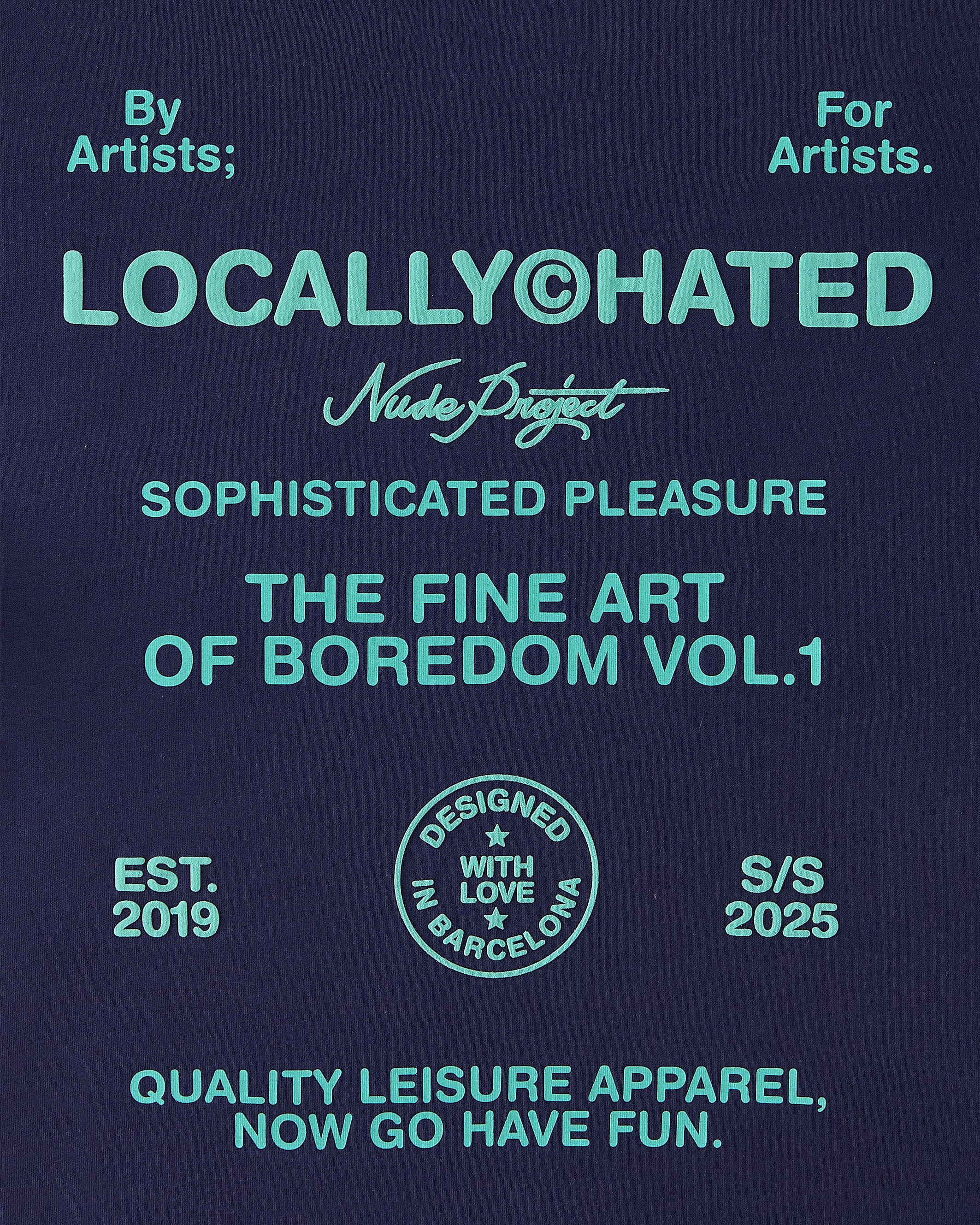 Fine Art Tee Navy Nude Project México Oficial Nude Project Mexico