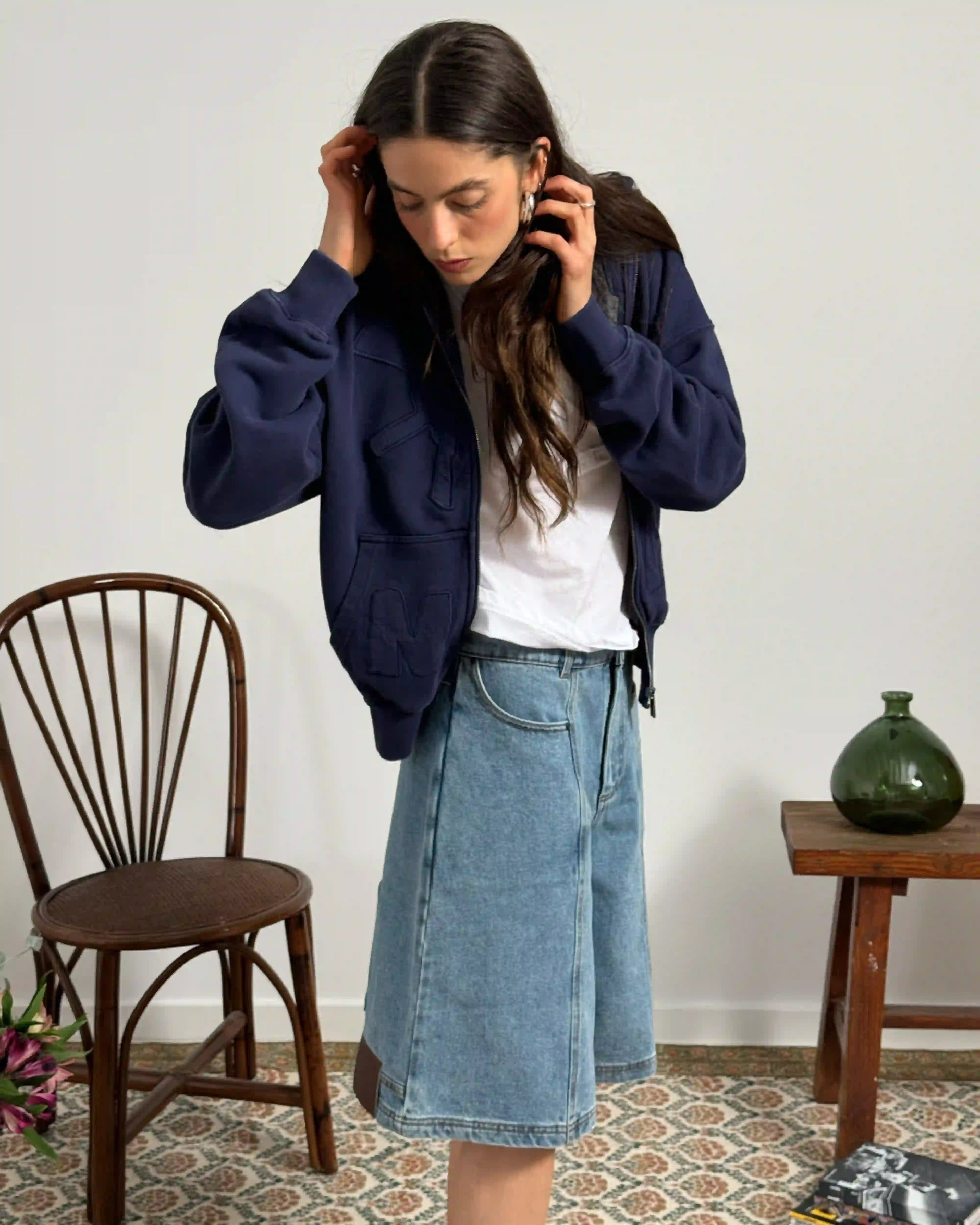 Updown Denim Shorts
