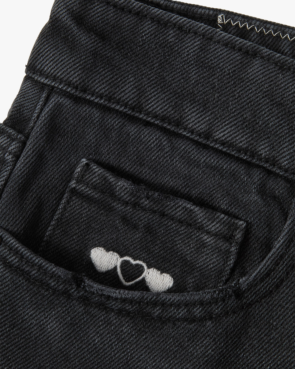 Basic Denim Shorts Black