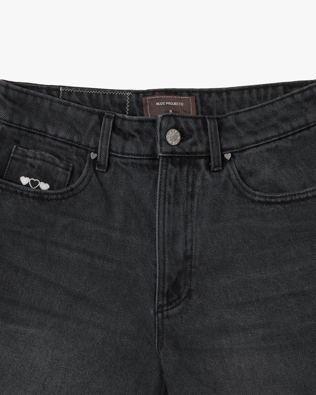 Basic Denim Shorts Black