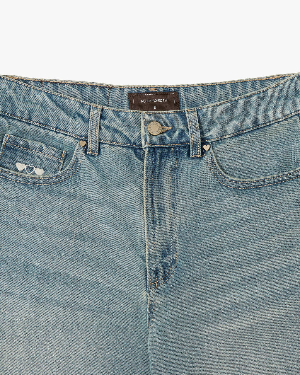 Basic Denim Shorts Sand Wash