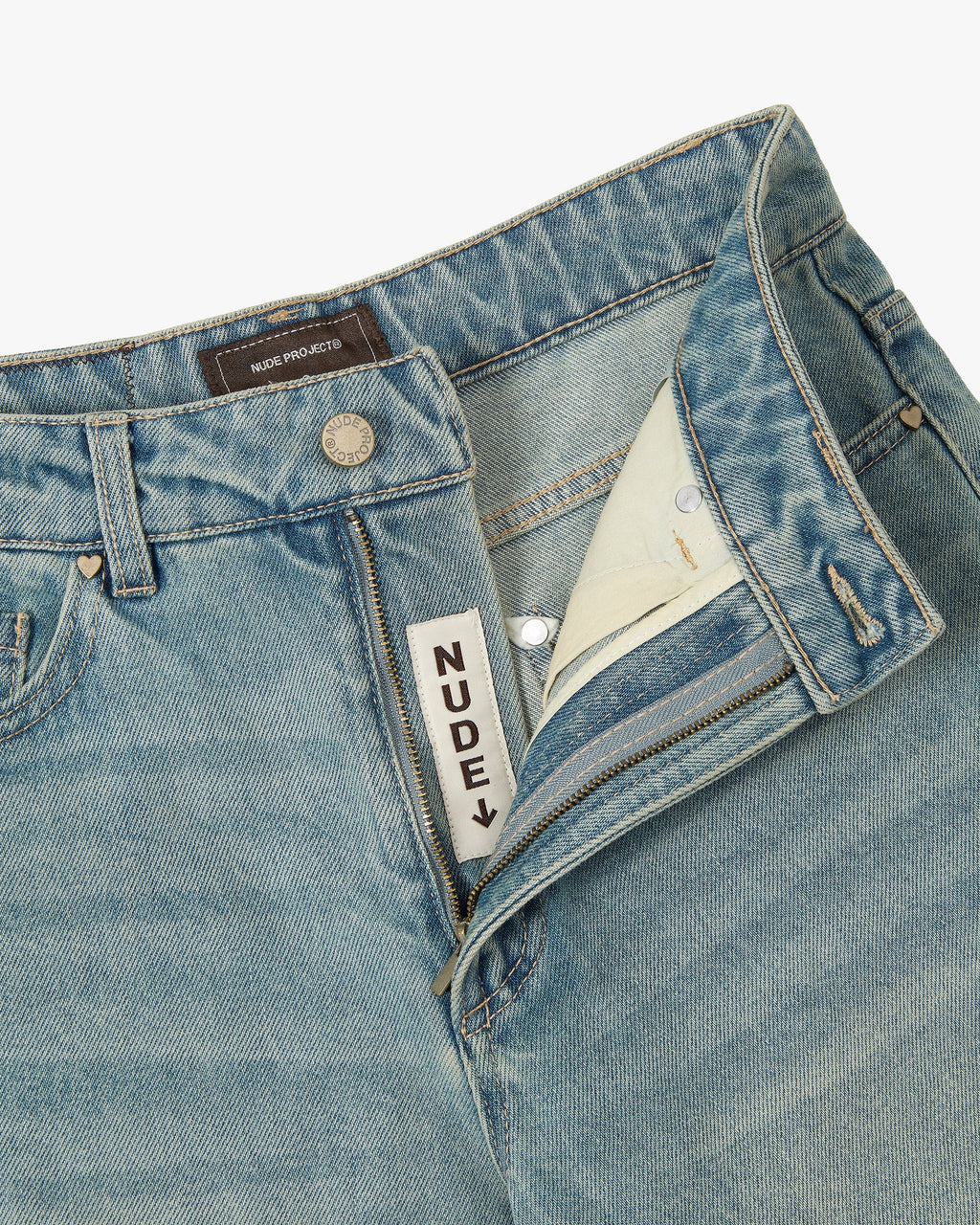 Basic Denim Shorts Sand Wash