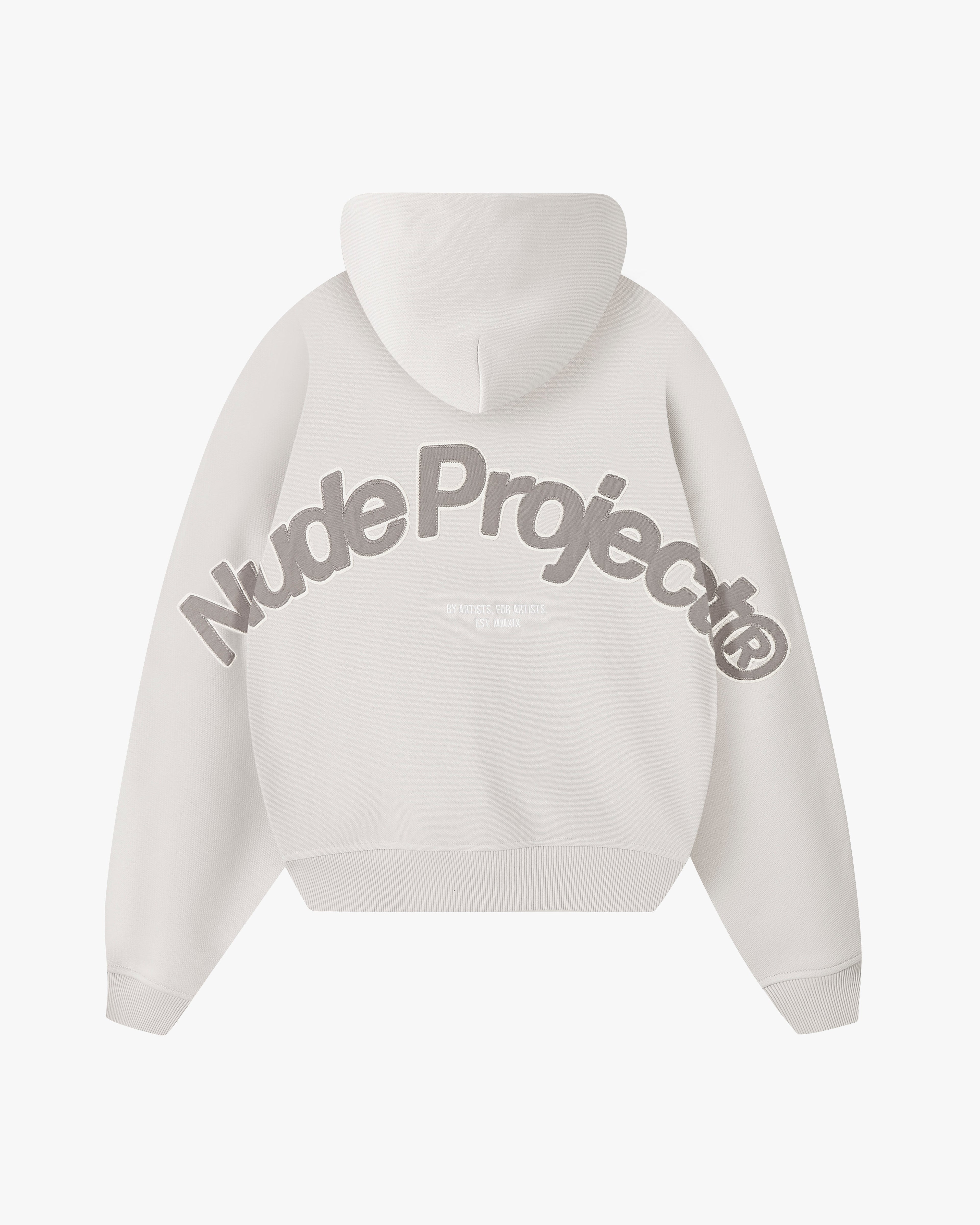 Beast Zip-Up Hoodie Grey