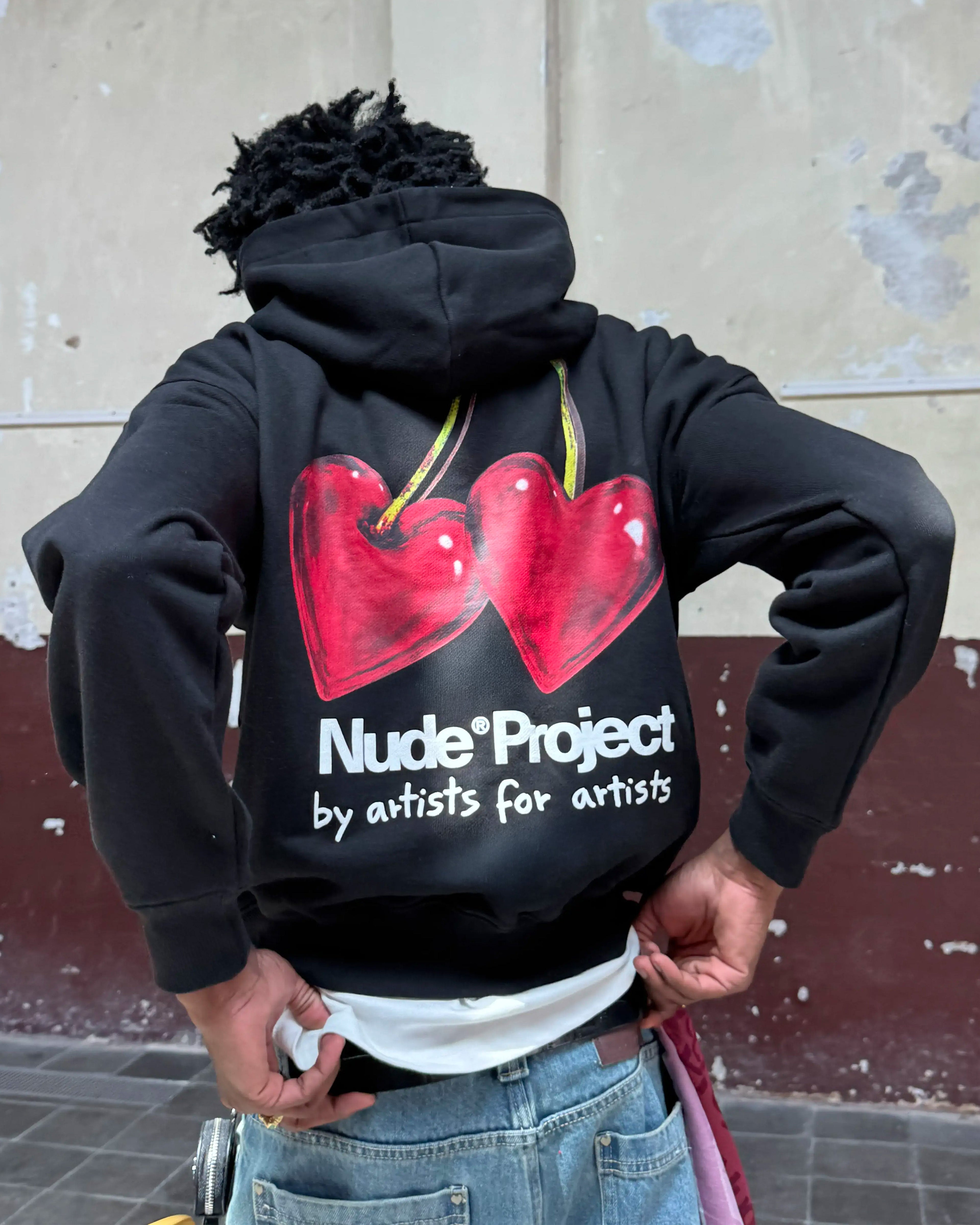Juicy Cherry Hoodie Black Nude Project México Oficial Nude Project Mexico