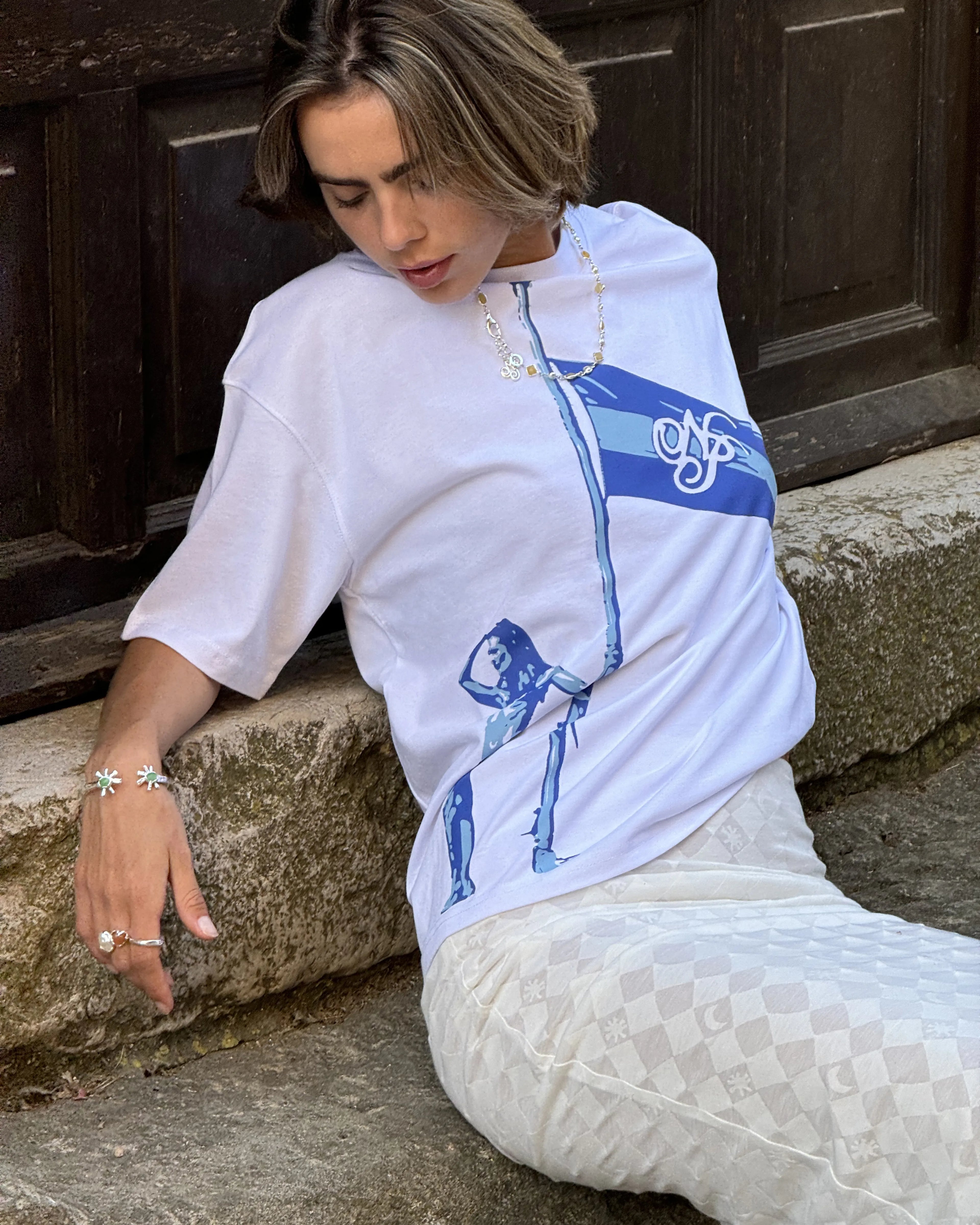 Flag Tee White