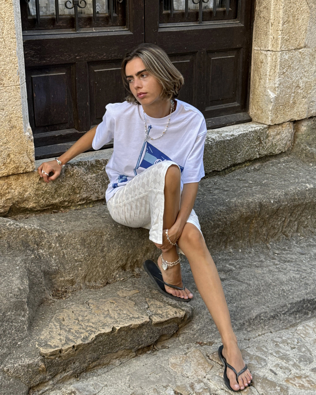 Flag Tee White
