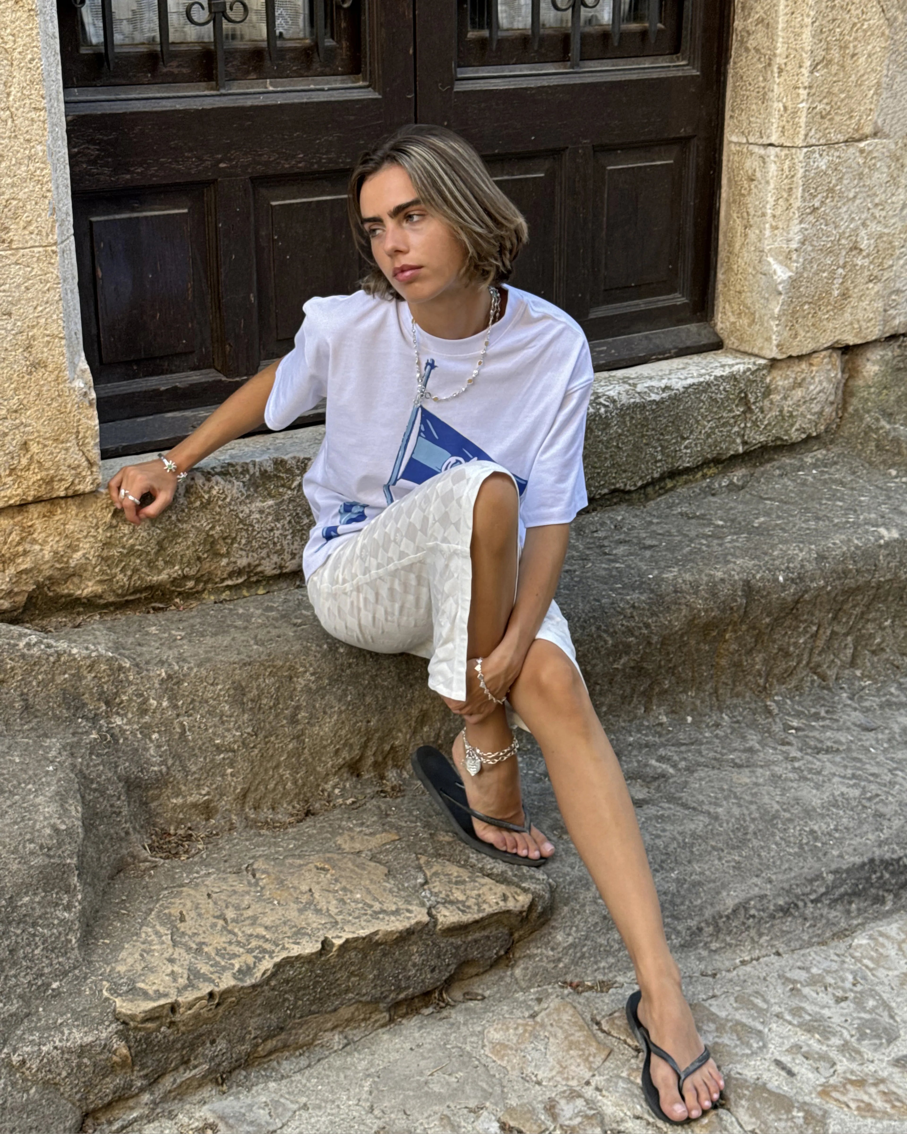 Flag Tee White
