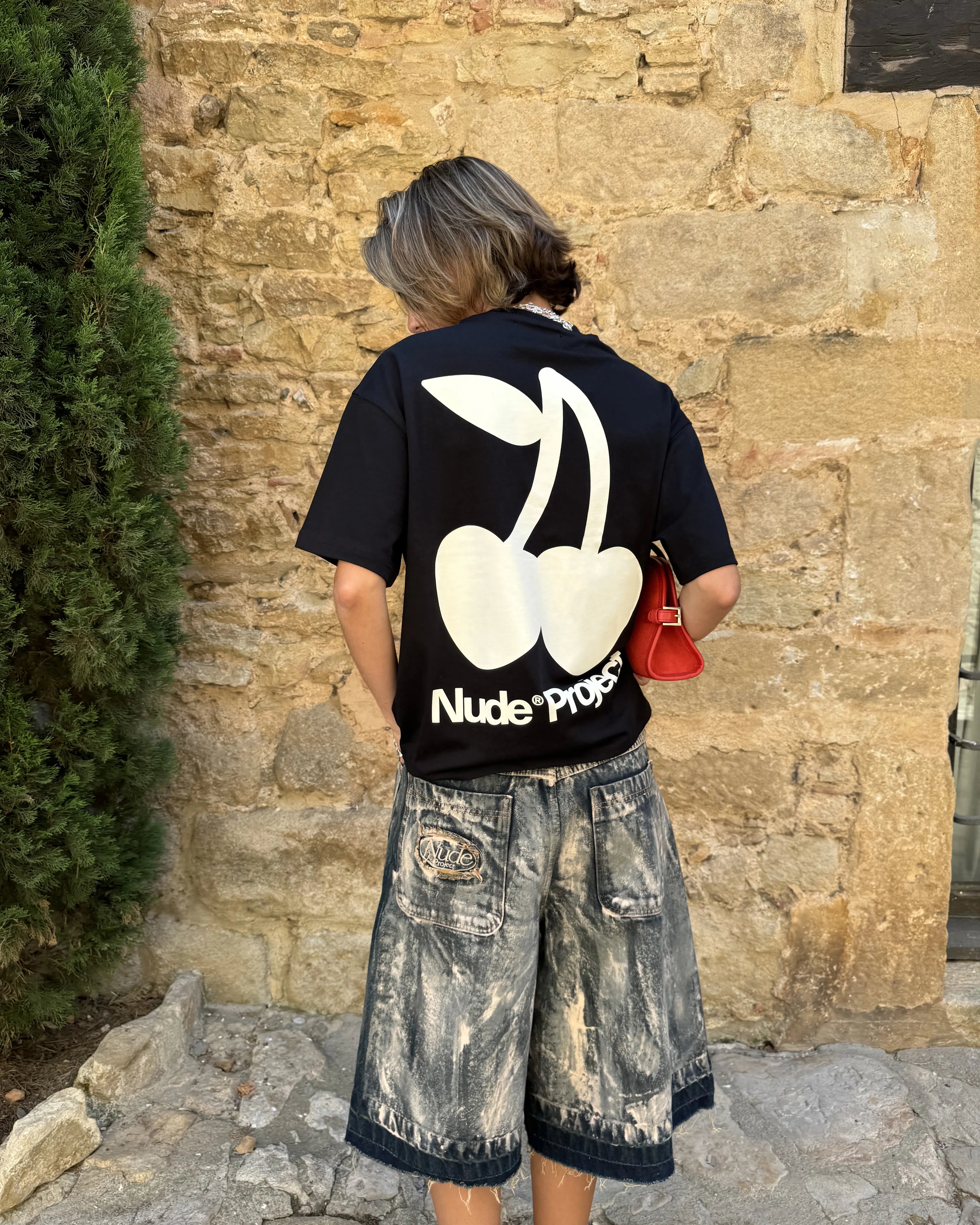 Cherry Logo Tee Black Nude Project México Oficial Nude Project Mexico