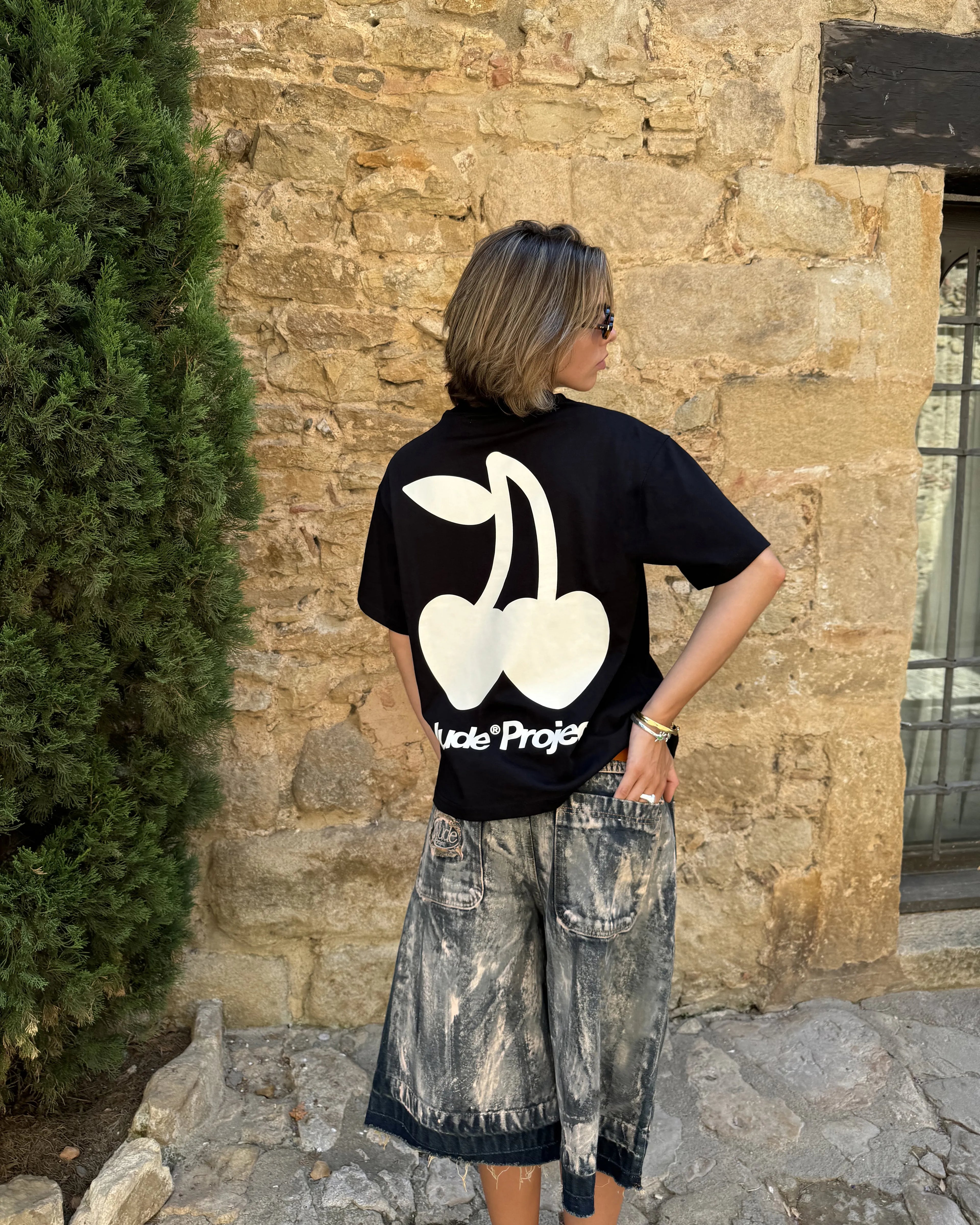 Cherry Logo Tee Black Nude Project México Oficial Nude Project Mexico