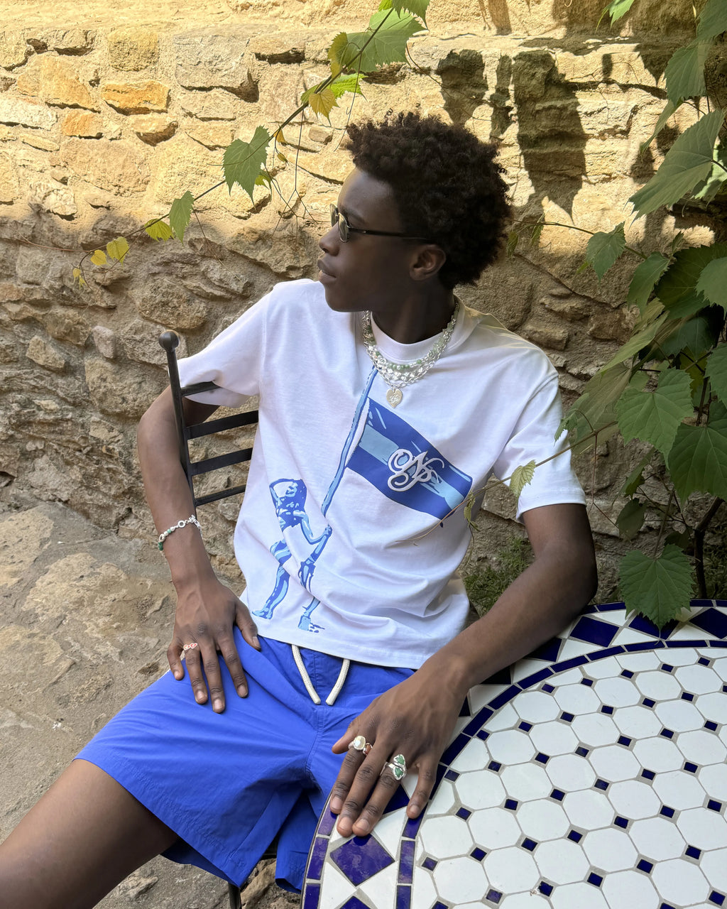 Flag Tee White