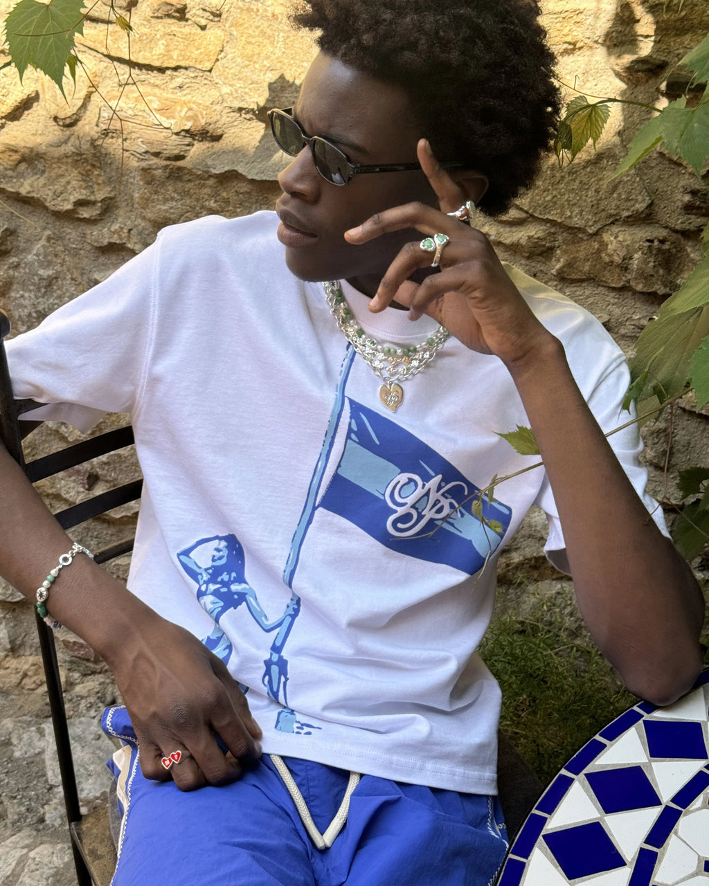 Flag Tee White