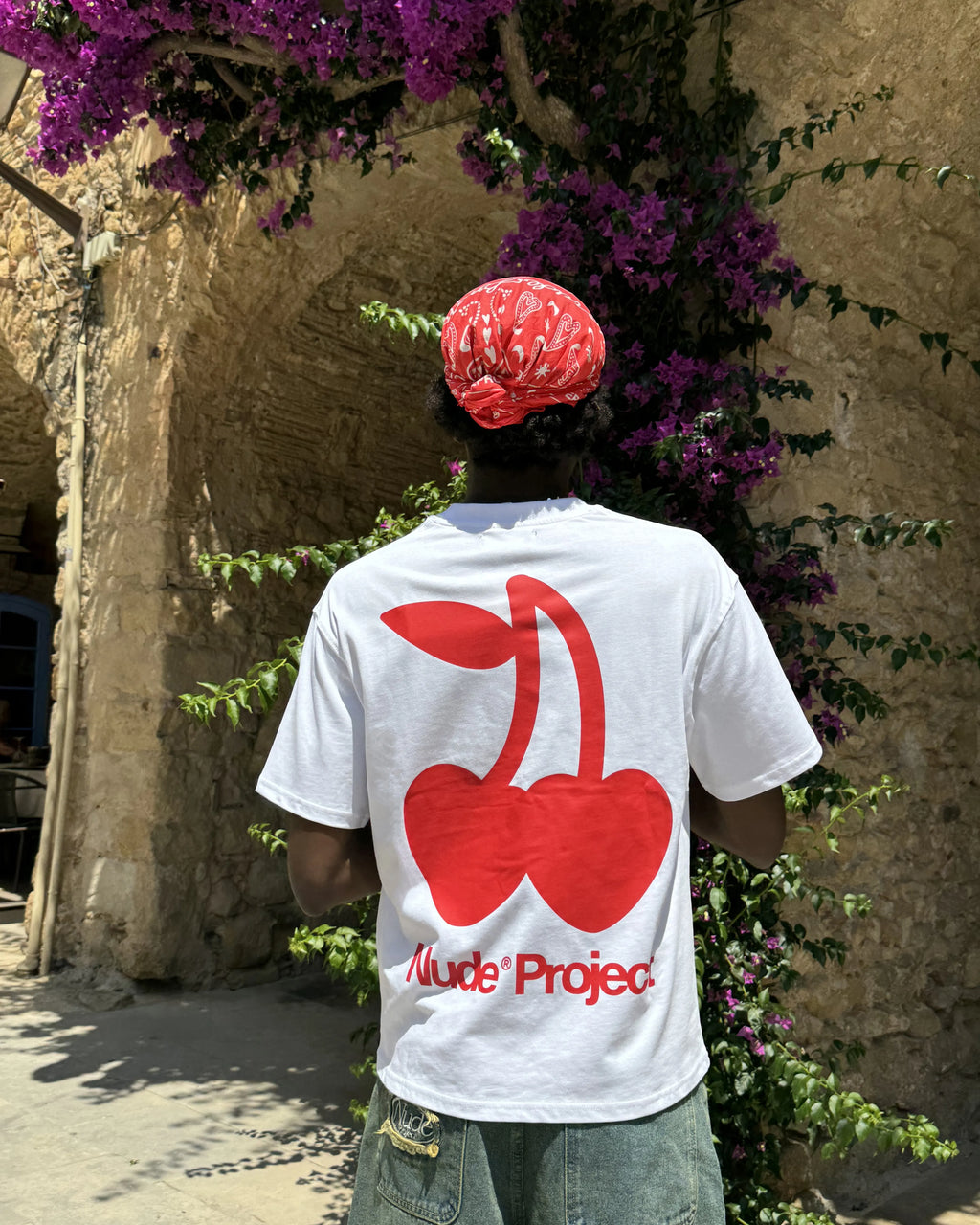 Cherry Logo Tee White Nude Project México Oficial Nude Project Mexico