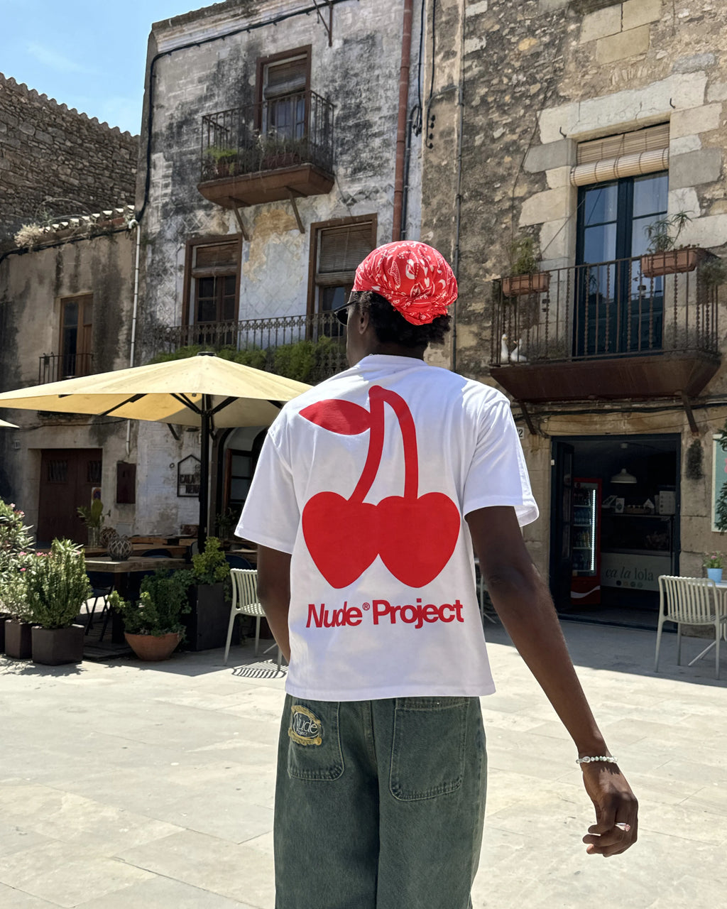 Cherry Logo Tee White Nude Project México Oficial Nude Project Mexico