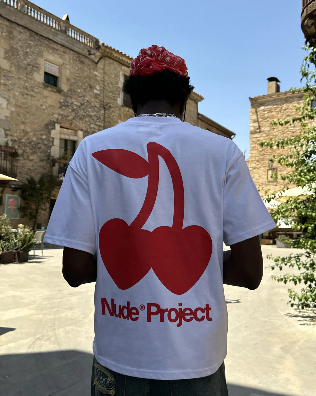 Cherry Logo Tee White Nude Project México Oficial Nude Project Mexico
