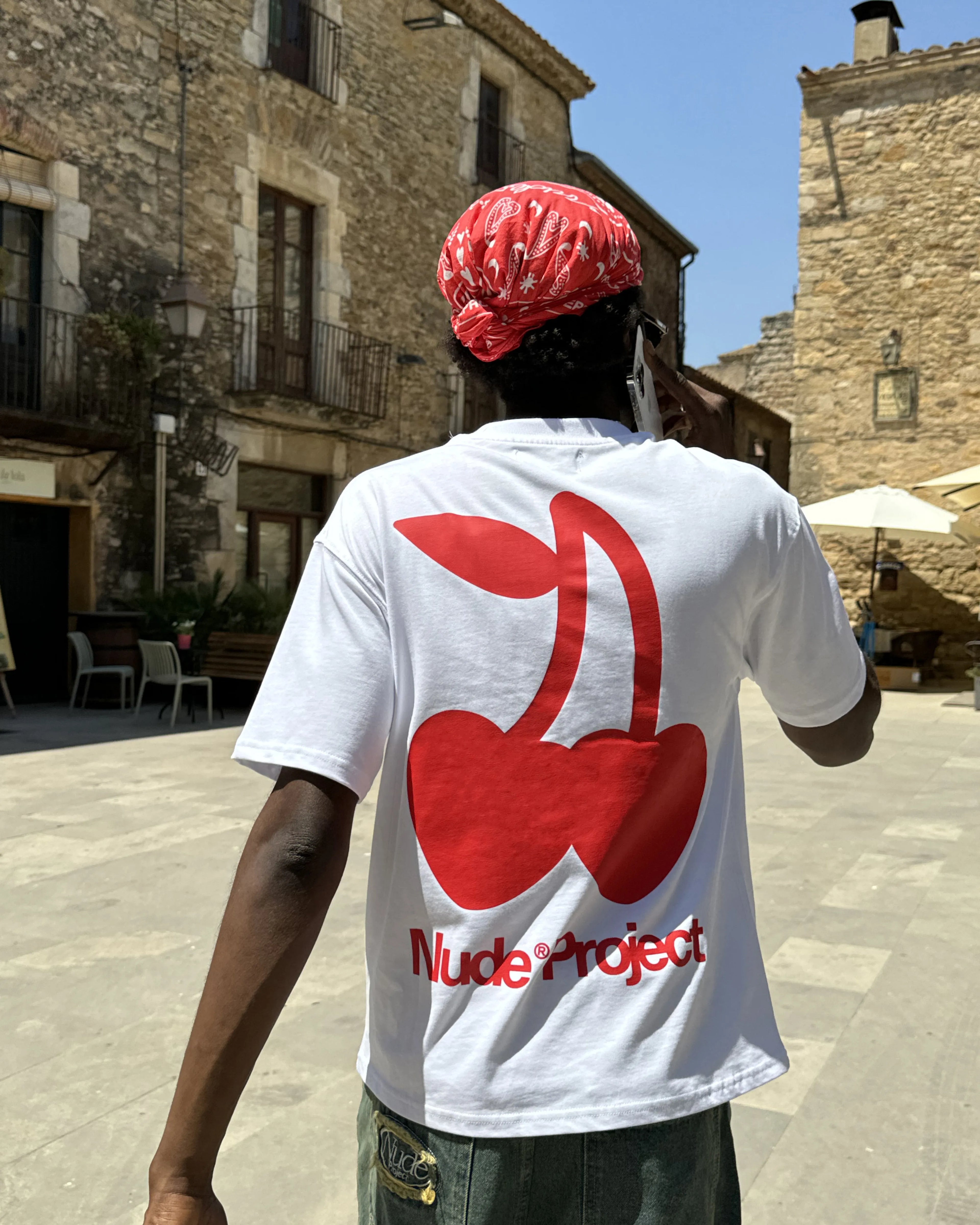 Cherry Logo Tee White Nude Project México Oficial Nude Project Mexico