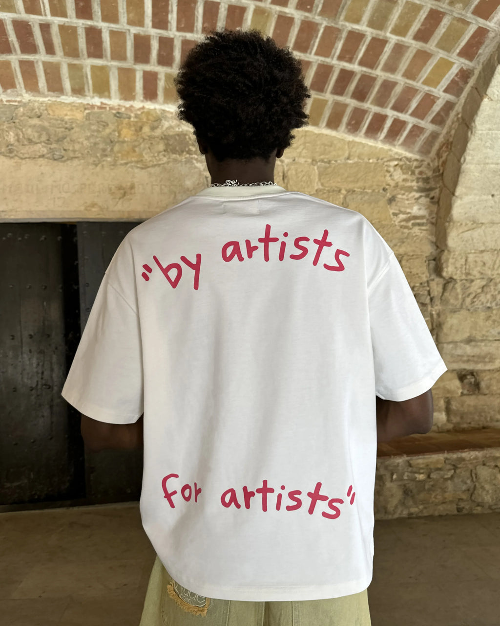 Motto Tee Beige