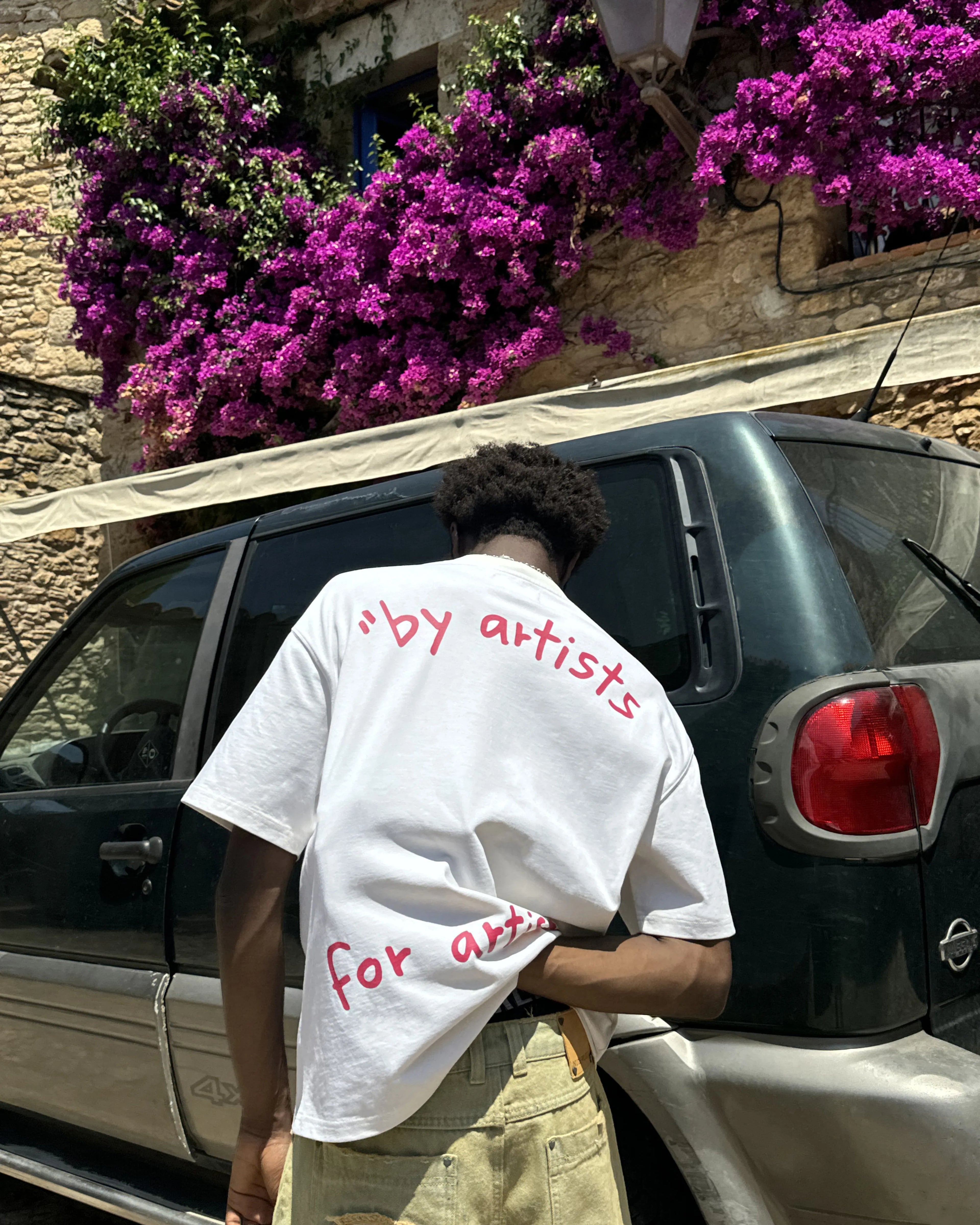 Motto Tee Beige