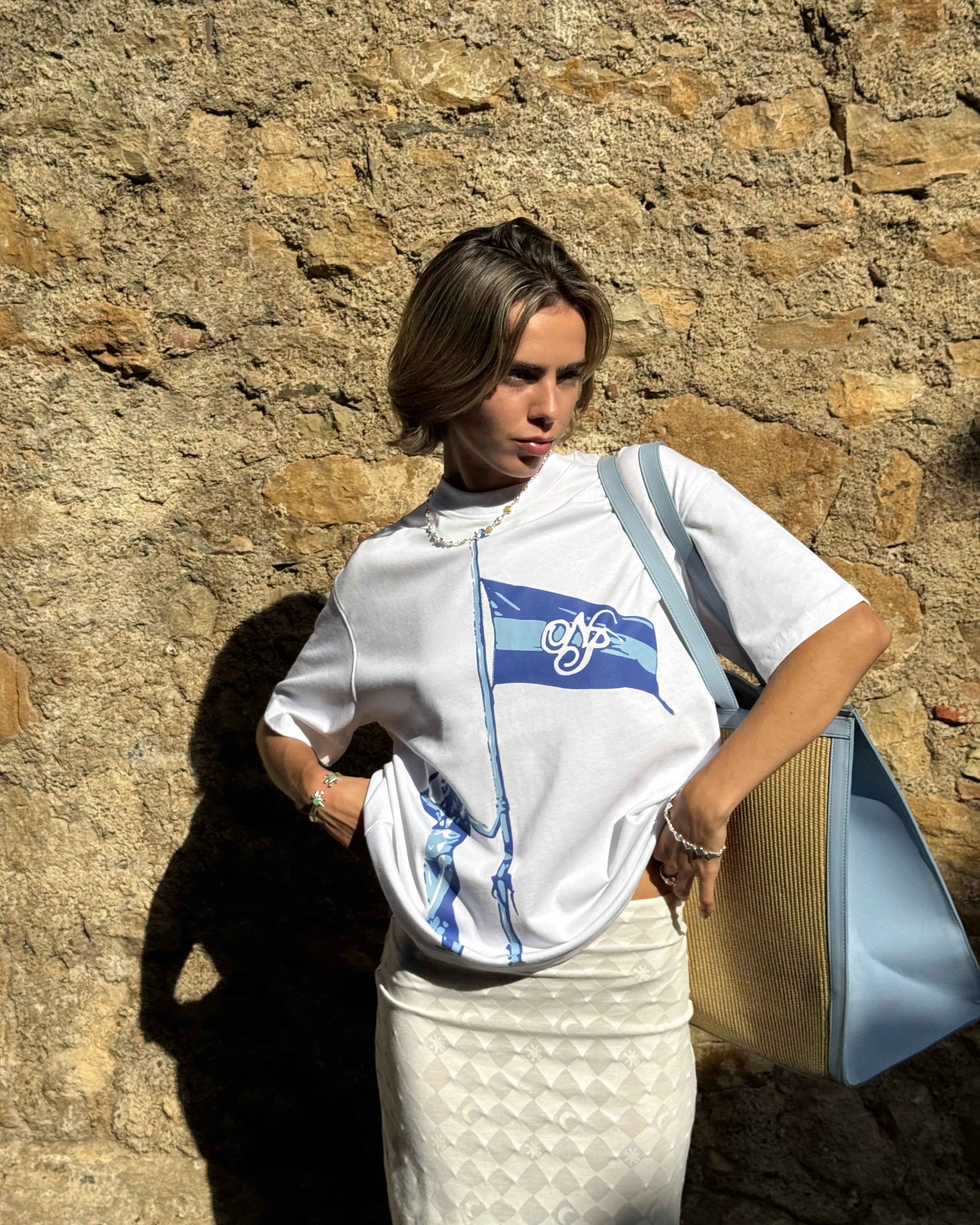Flag Tee White