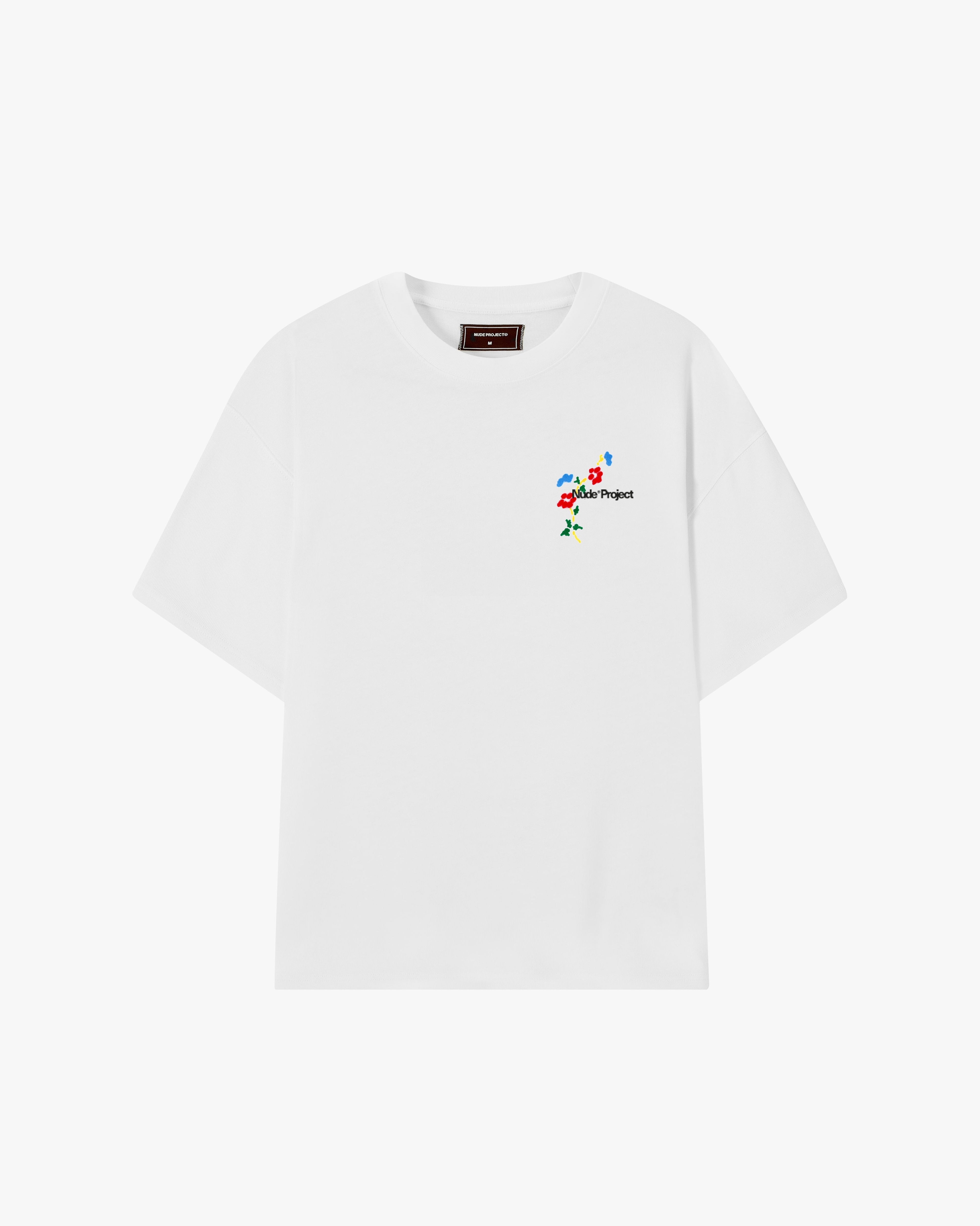 Floreta Tee White Nude Project México Oficial Nude Project Mexico