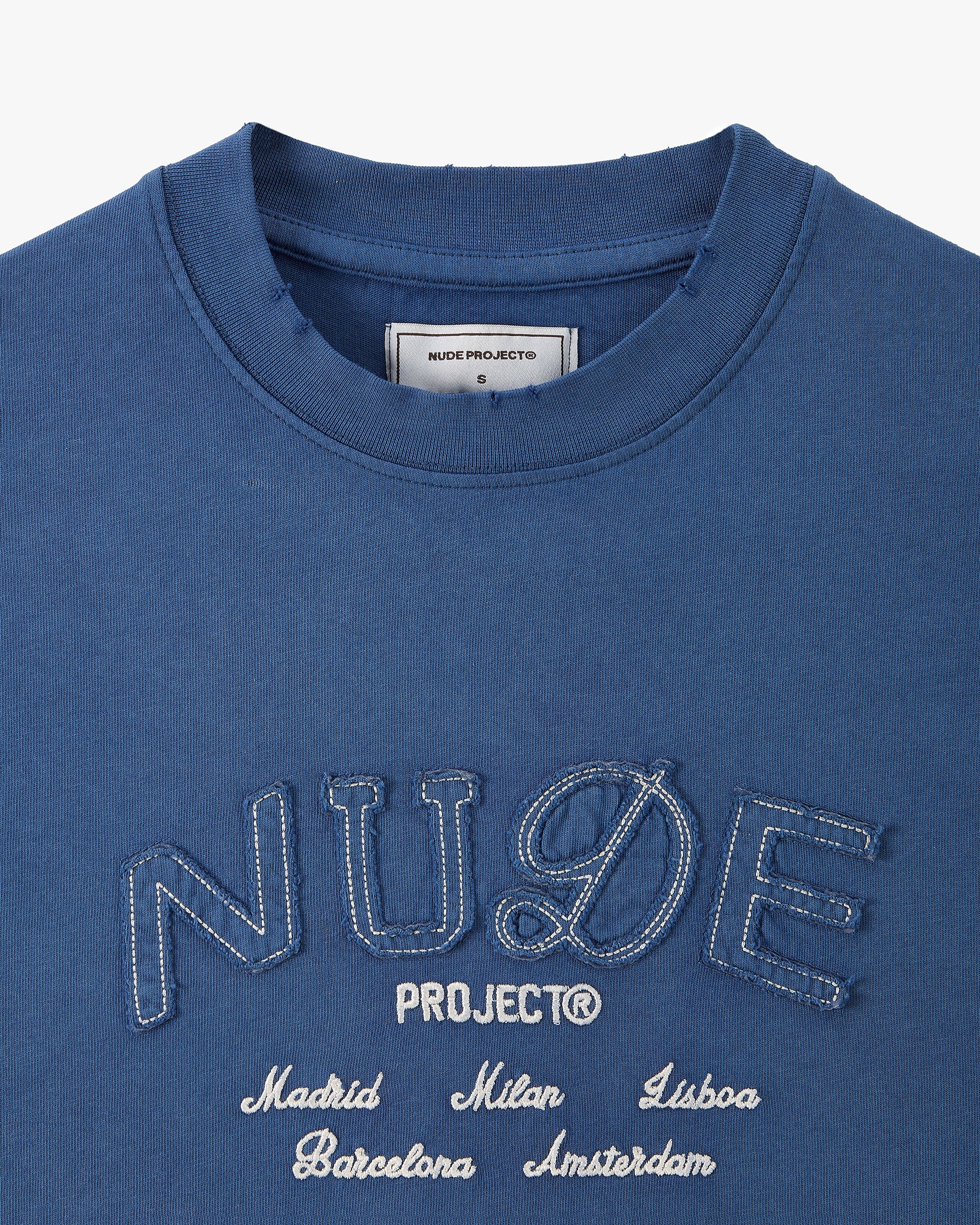 Coffee Break Tee Washed Navy