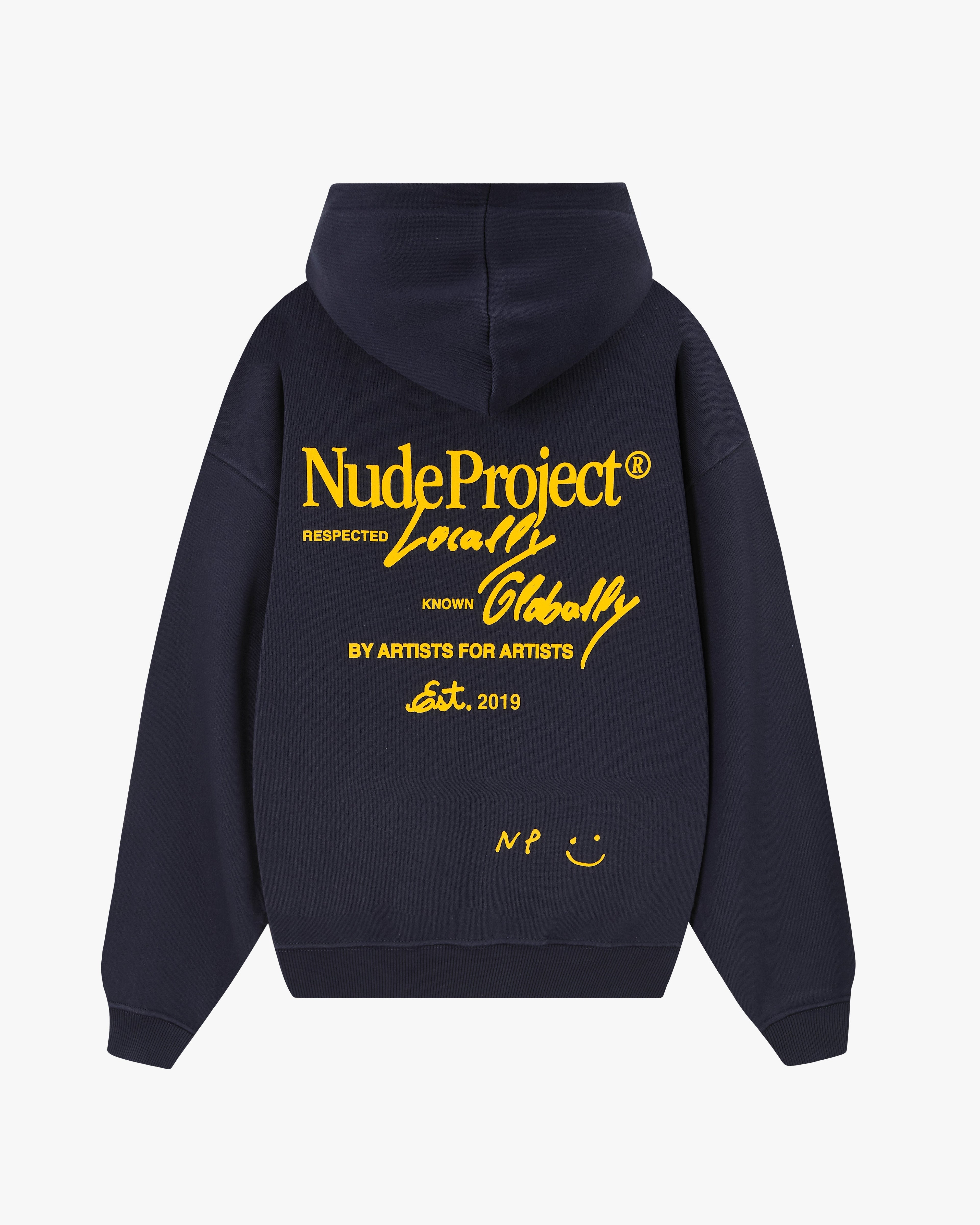 Global Soon Zip-Up Hoodie Navy Nude Project México Oficial Nude Project Mexico
