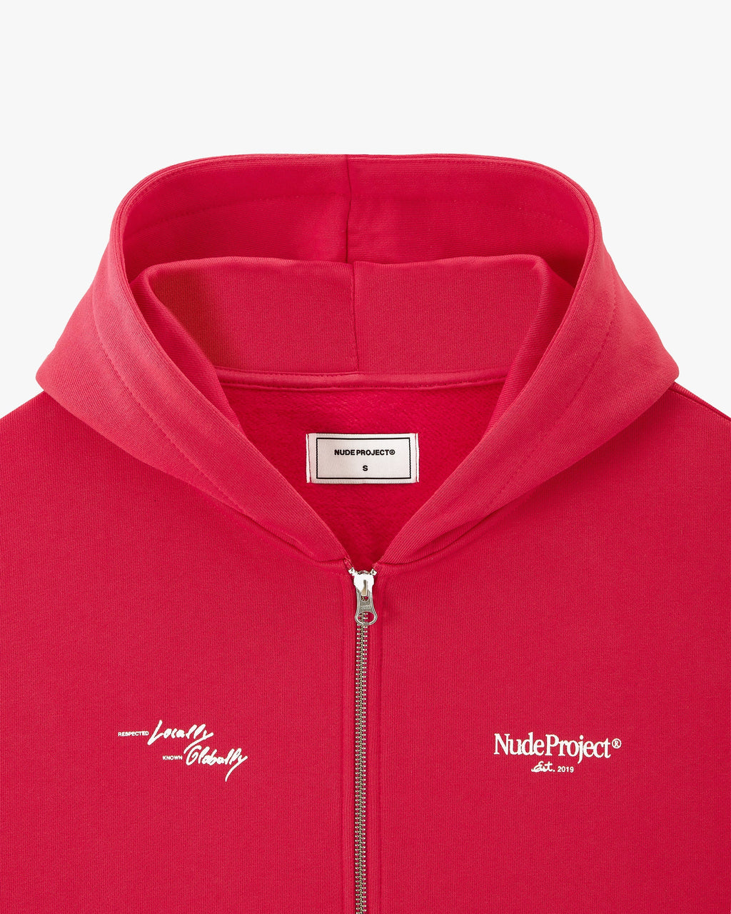 Global Soon Zip-Up Hoodie Raspberry