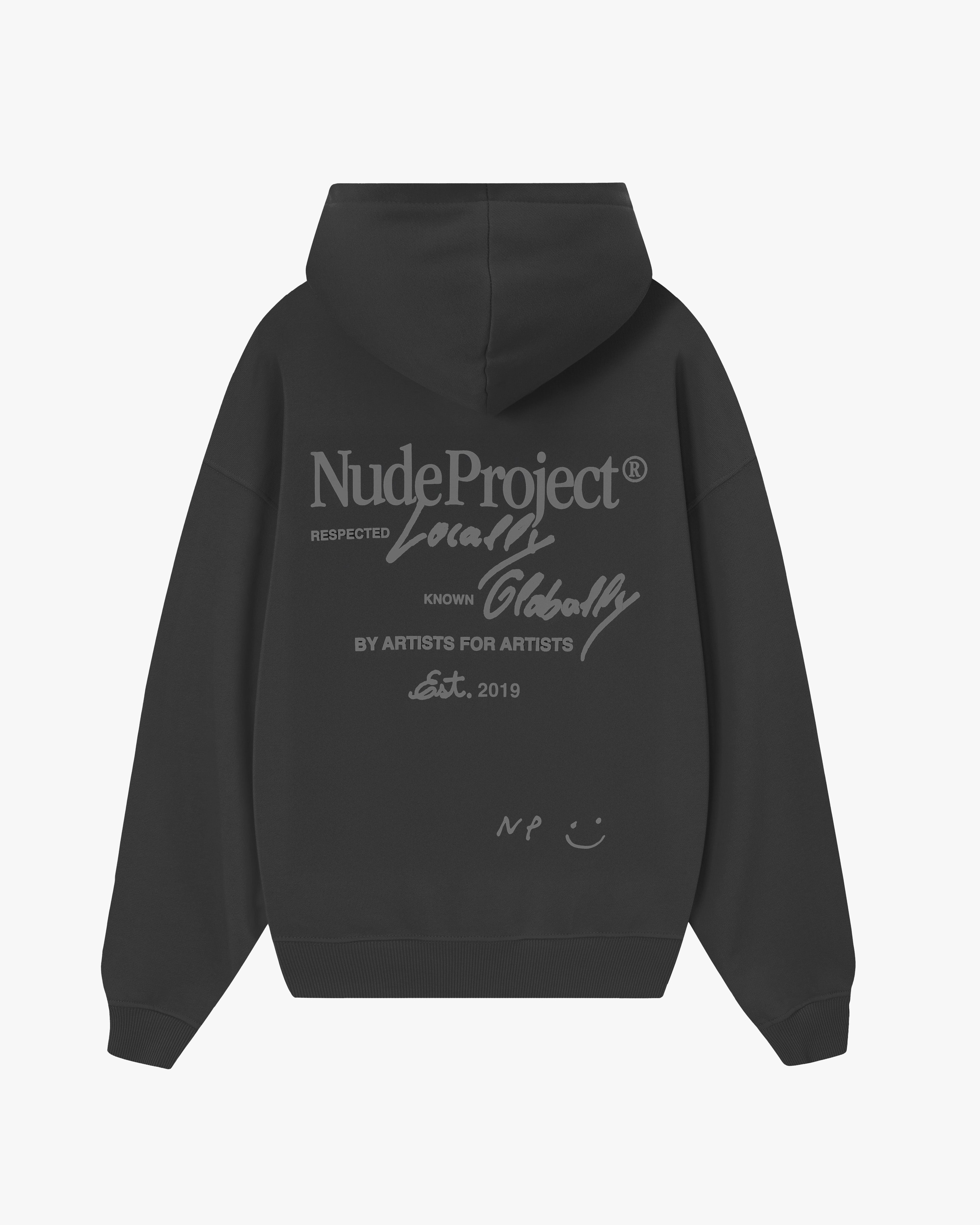 Global Soon Zip-Up Hoodie Black Nude Project México Oficial Nude Project Mexico