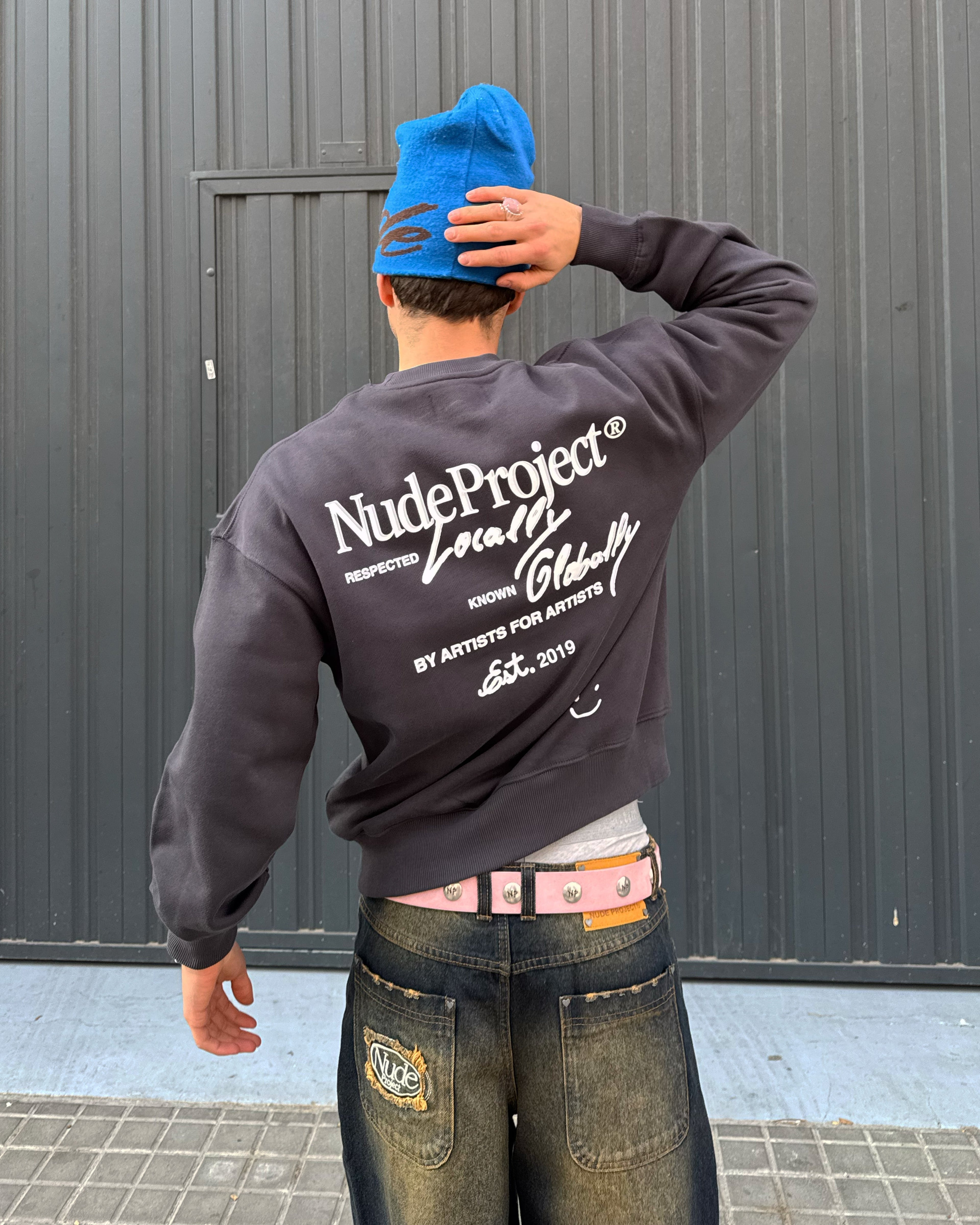 Global Soon Sweatshirt Ash Nude Project México Oficial Nude Project Mexico