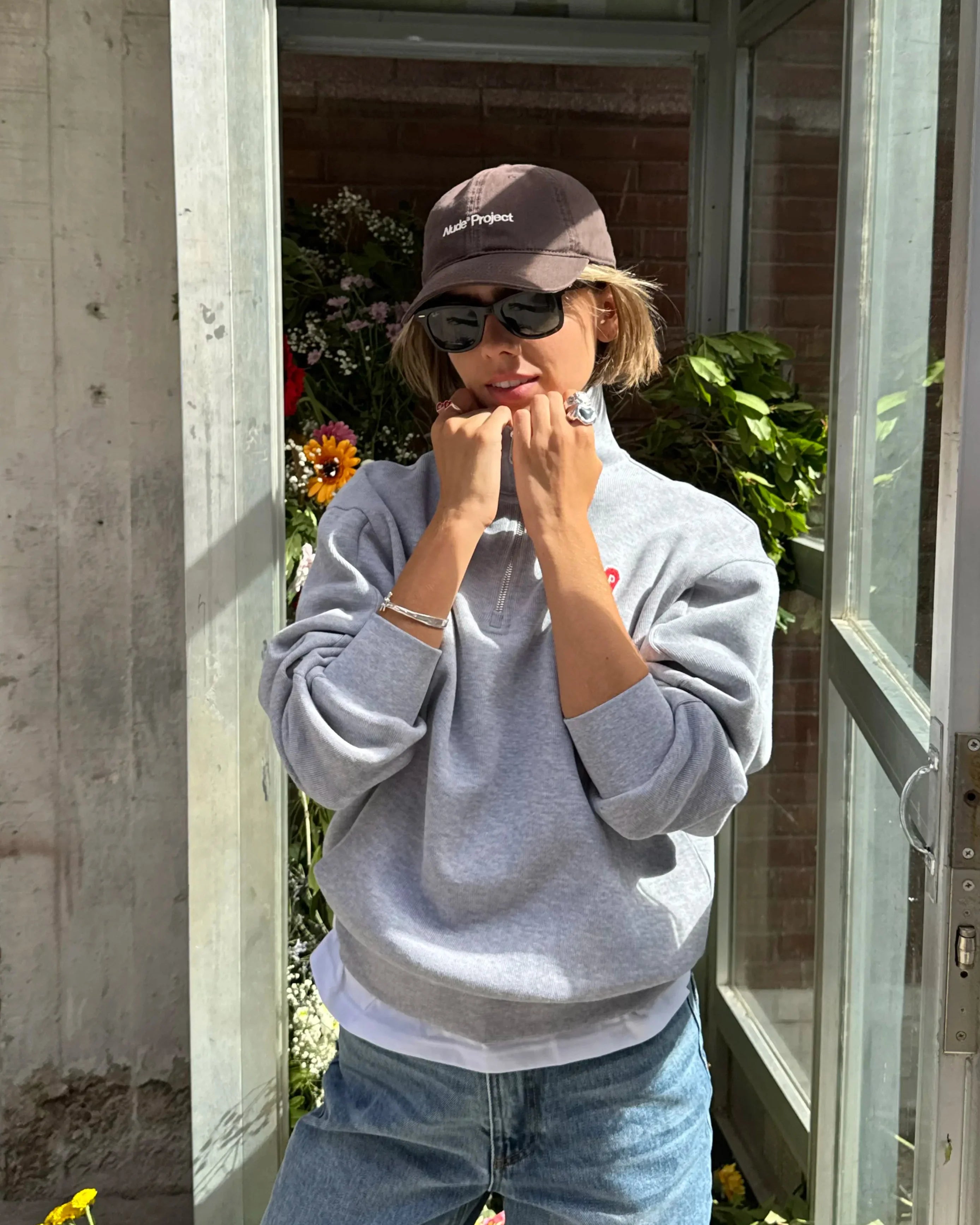 Cutie Heart Half-Zip Nude Project México Oficial Nude Project Mexico