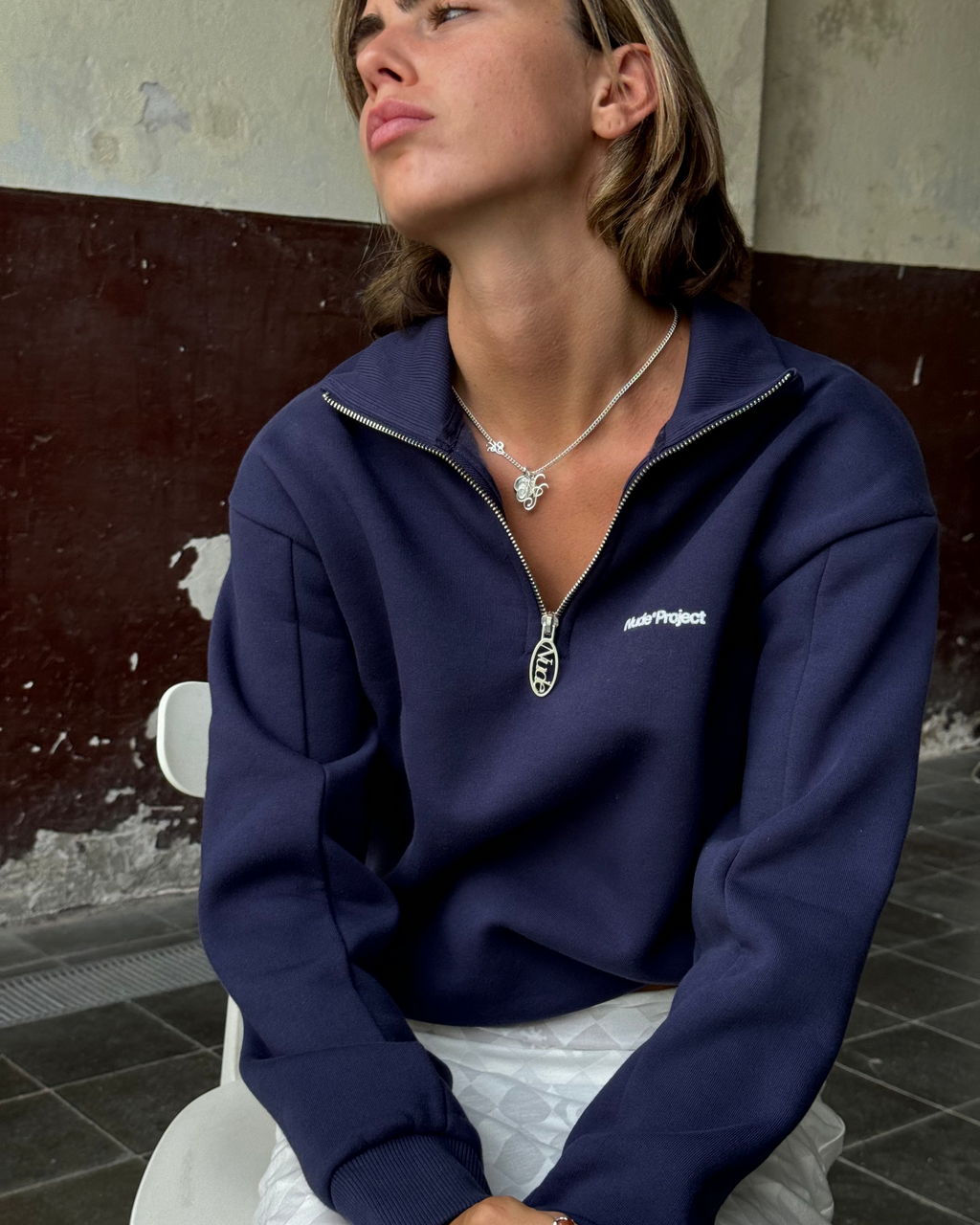 Origins Quarter-Zip Navy Nude Project México Oficial Nude Project Mexico