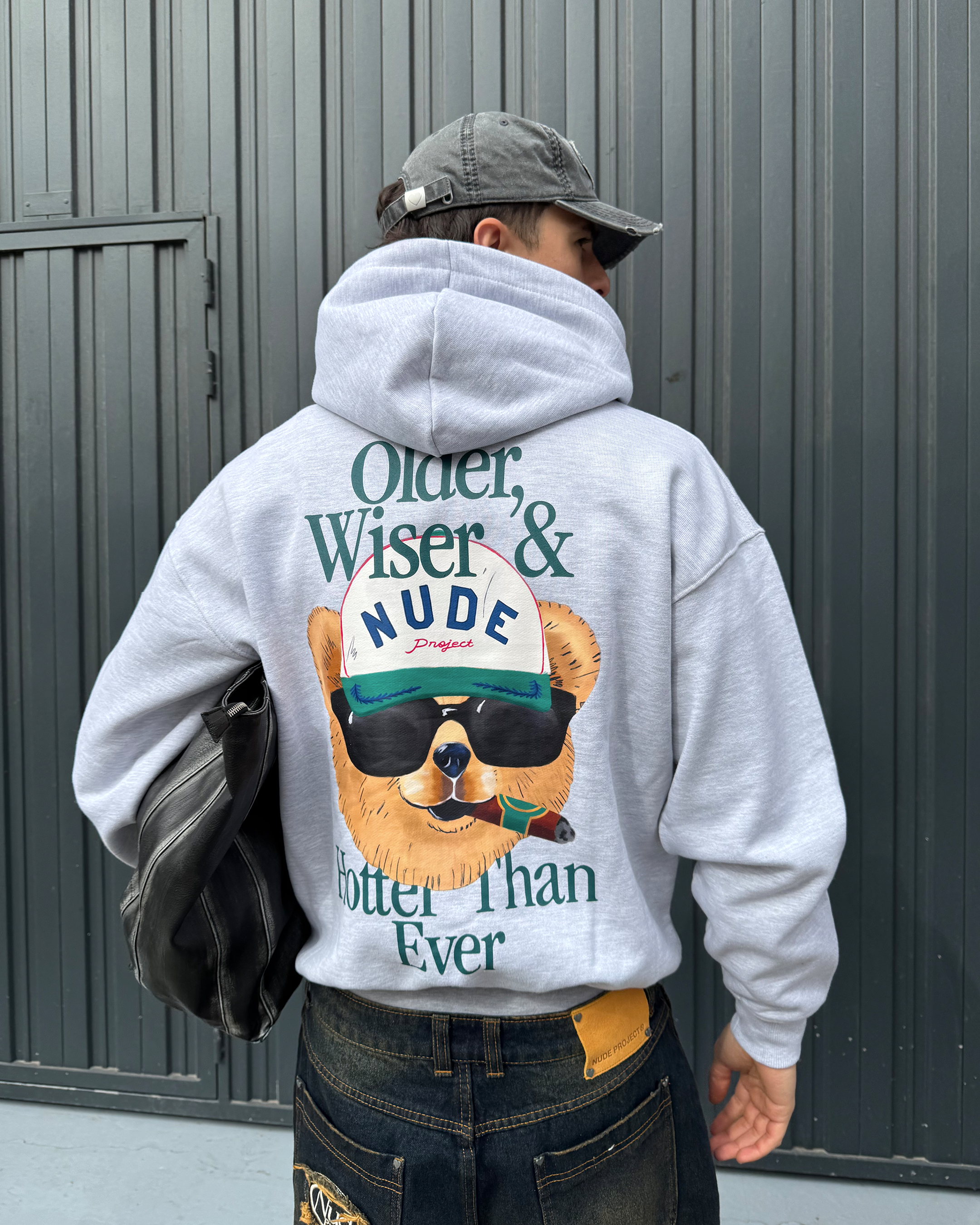 Hot Hoodie Grey Melange Nude Project México Oficial Nude Project Mexico