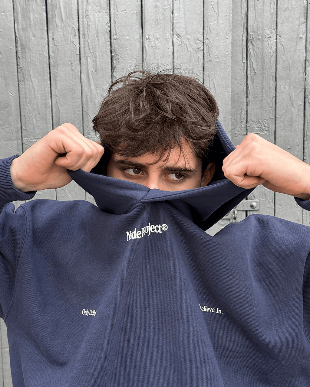 Time Hoodie Navy Nude Project México Oficial Nude Project Mexico
