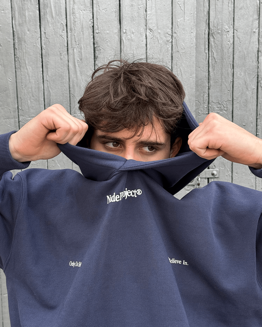 Time Hoodie Navy Nude Project México Oficial Nude Project Mexico