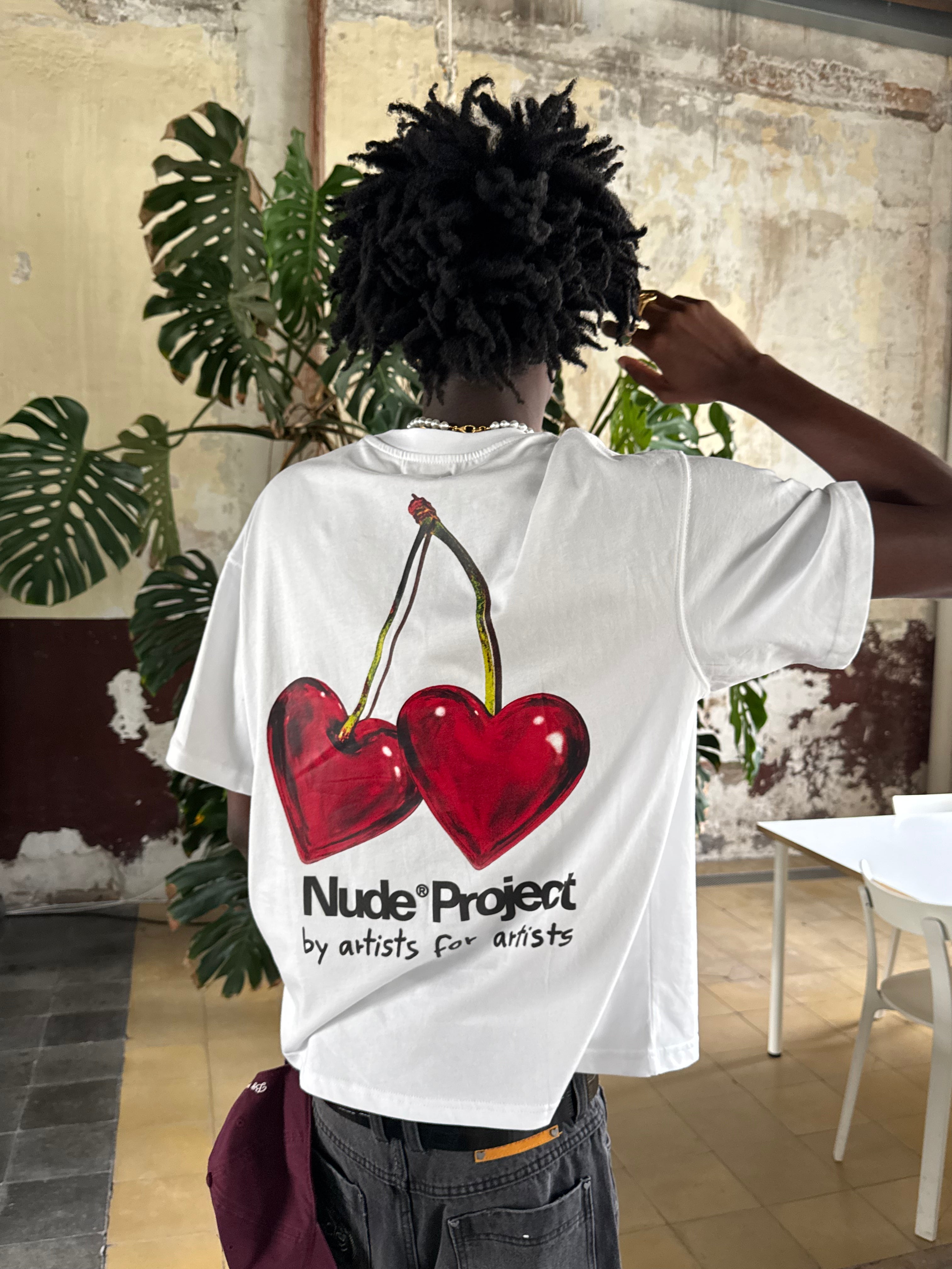 Juicy Cherry Tee White Nude Project México Oficial Nude Project Mexico
